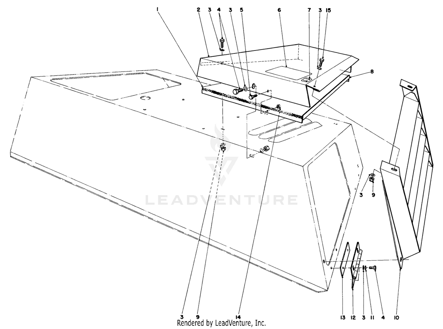 Cover Top Outlet And Discharge Louver
