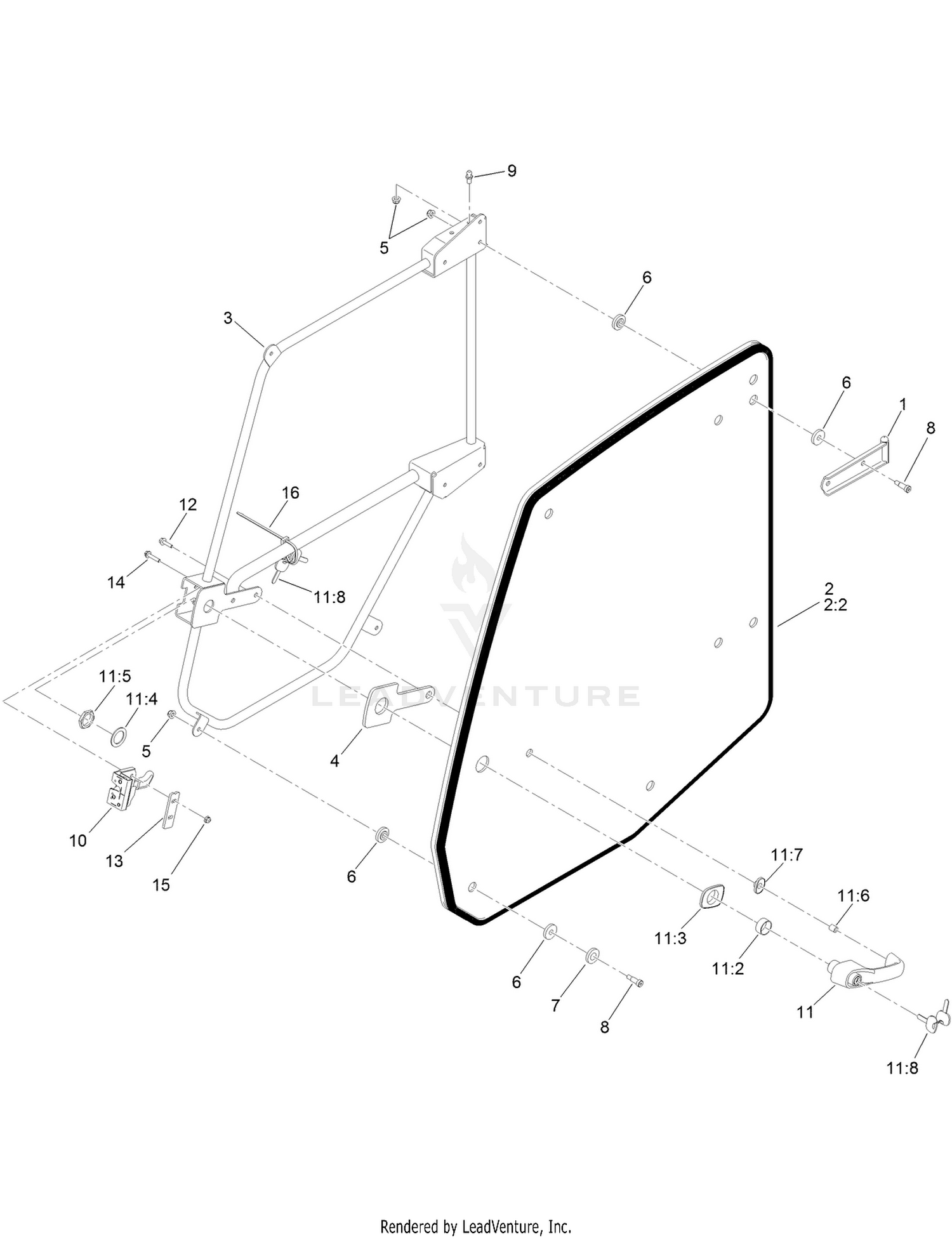 LH Door Assembly