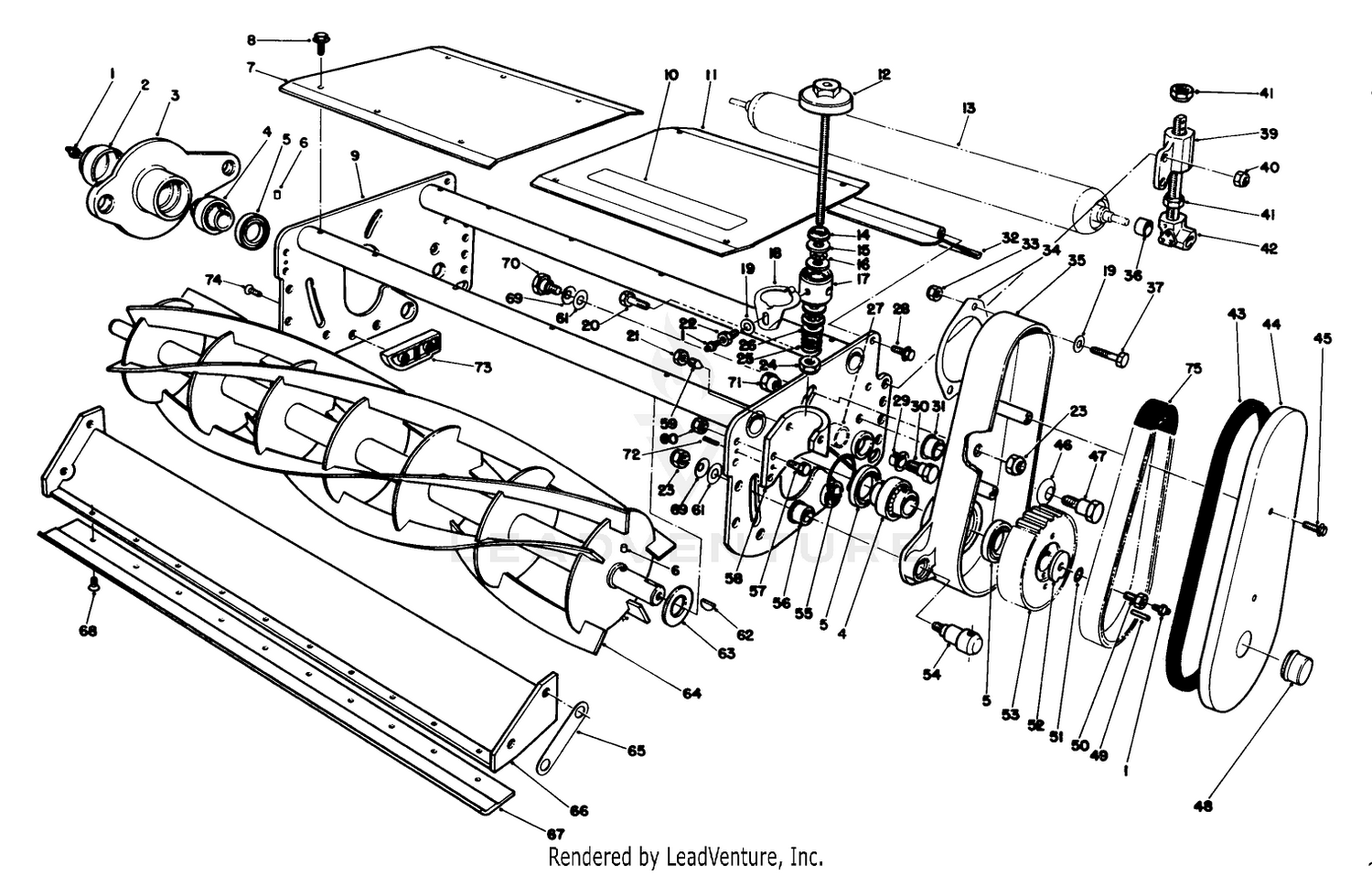 Cutting Unit Assembly L.h. (continued) (5 Blade Model No. 03745  7 Blade Model No. 03737)