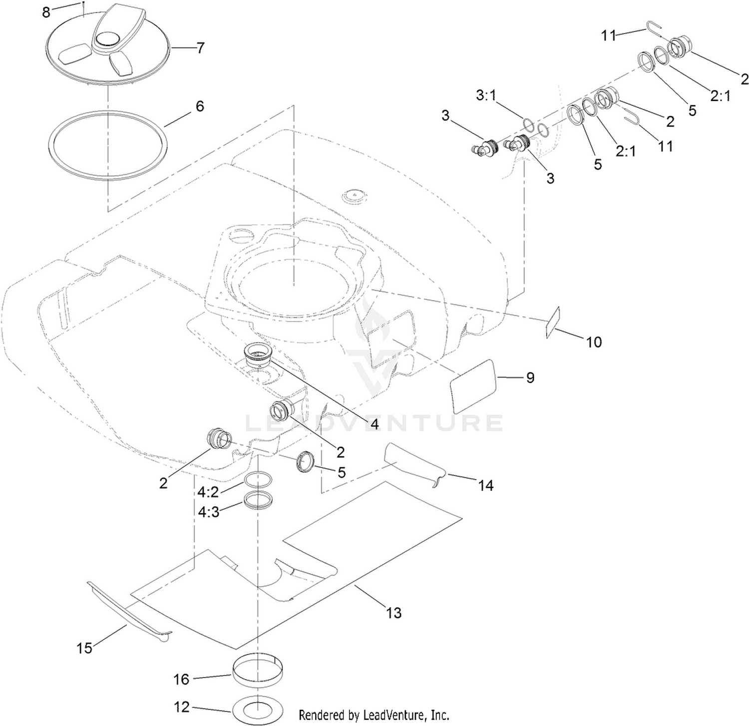 200 Gallon Spray Tank Assembly No. 138-8371