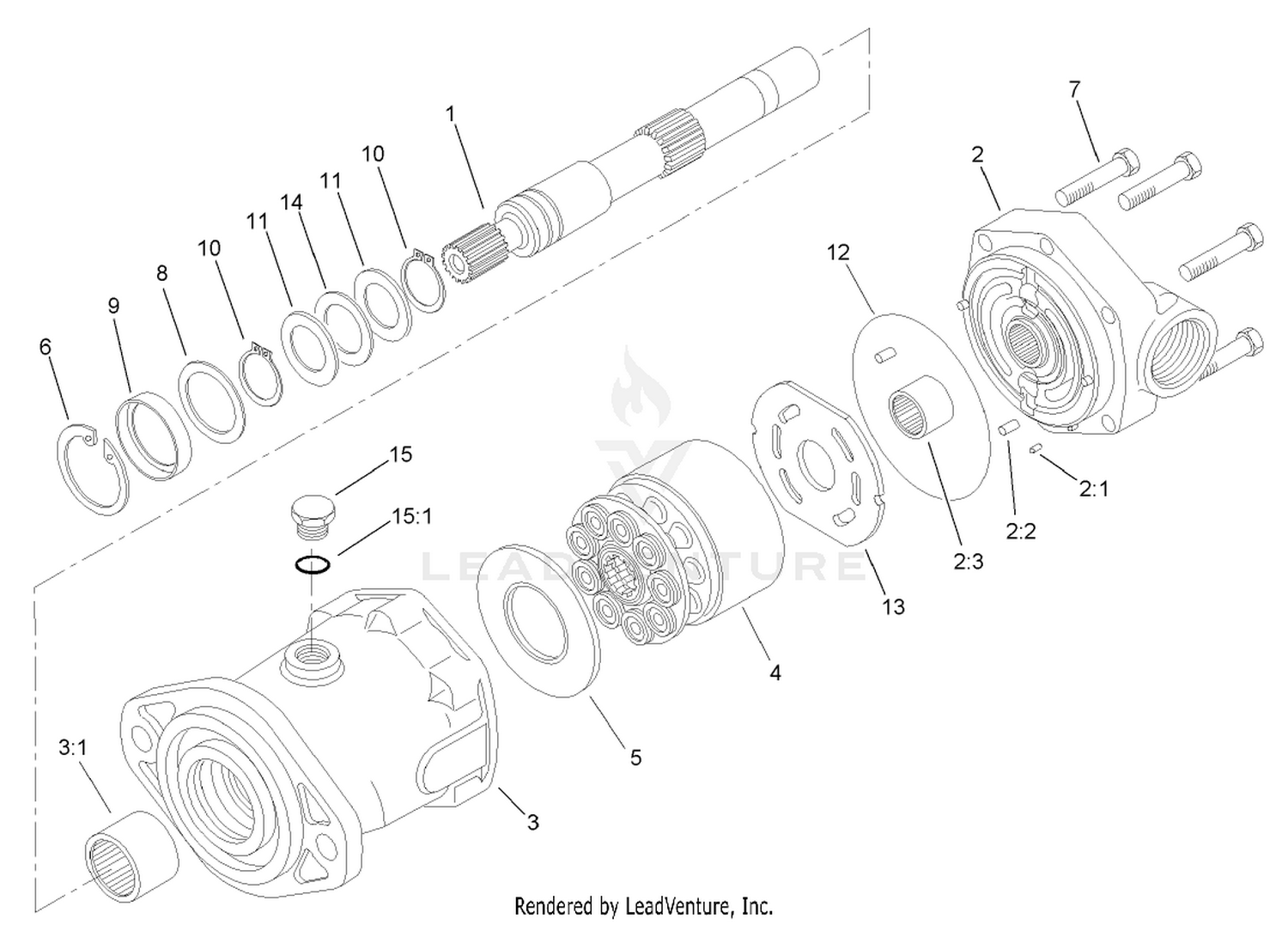 Hydraulic Motor Assembly No. 92-7385