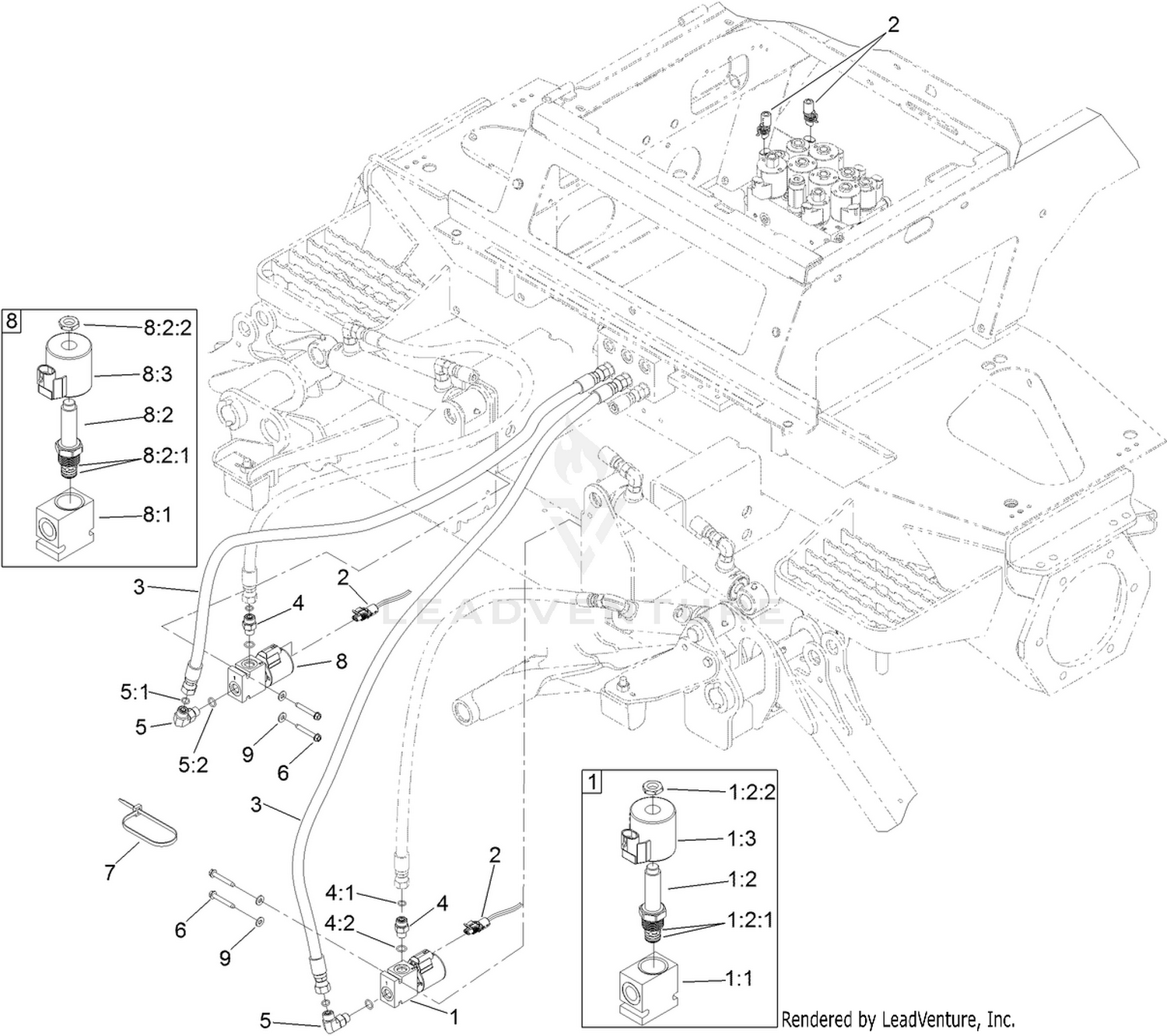 Deck Lock Kit Assembly No. 119-8641
