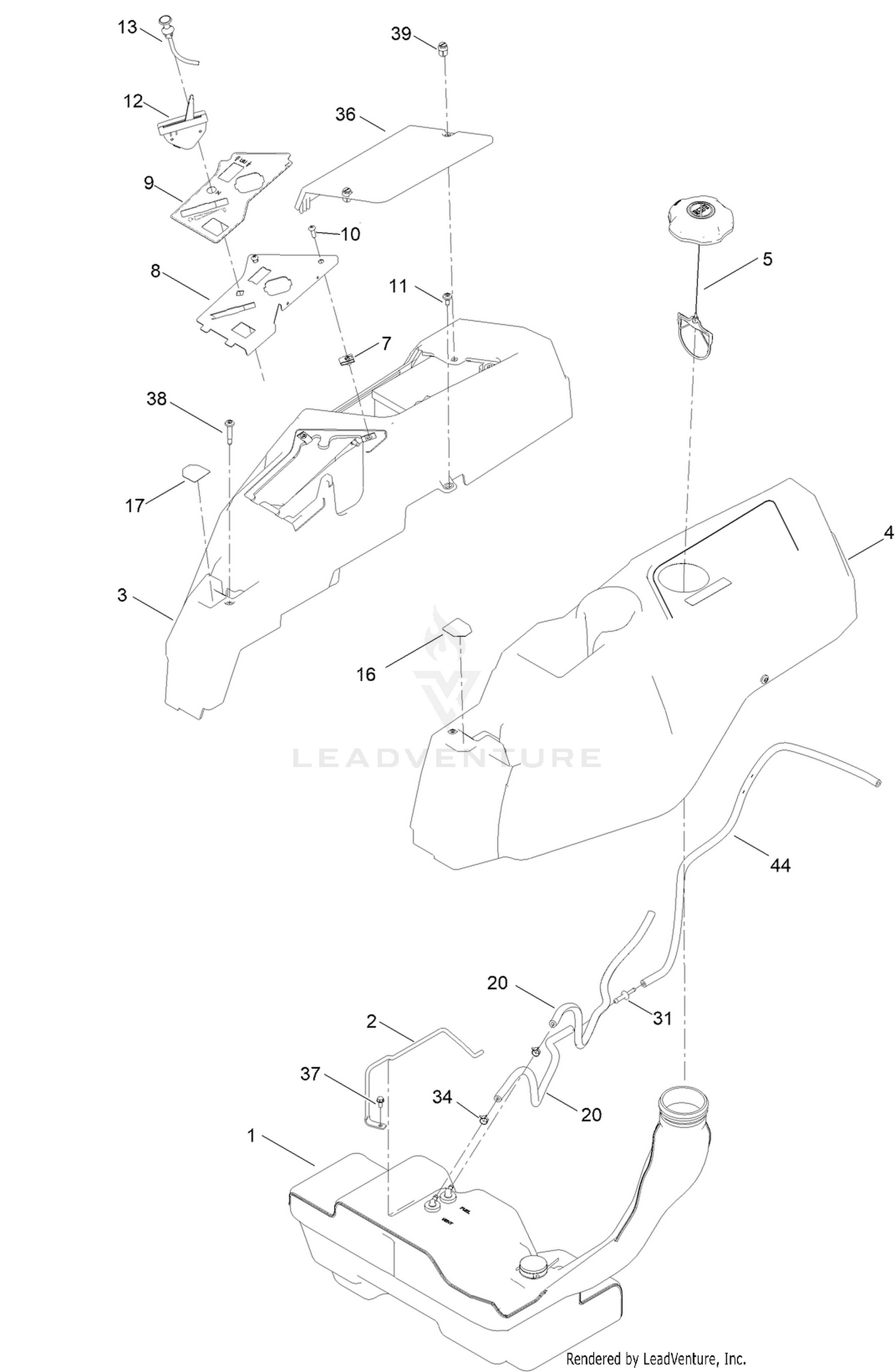 Body Styling and Fuel Pod Assembly
