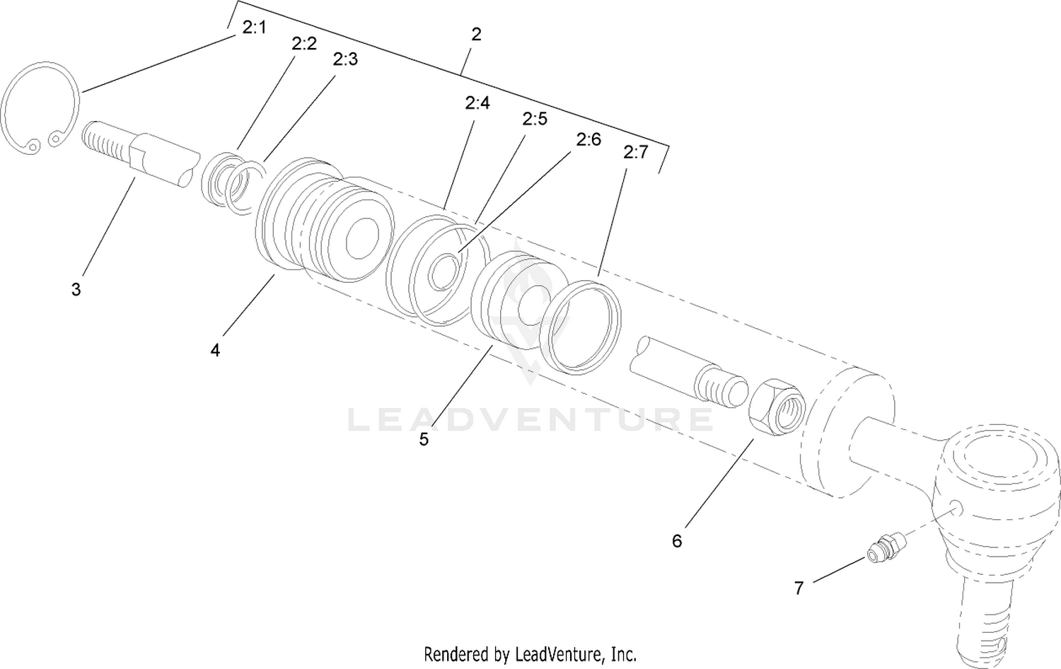 Hydraulic Cylinder Assembly No. 93-6510
