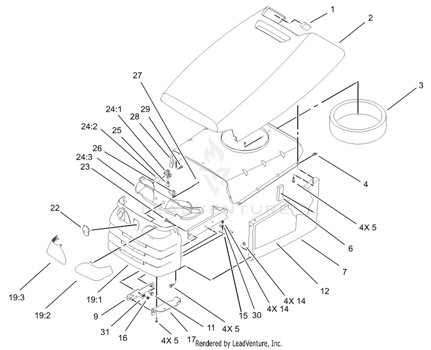 Hood and Grill Assembly