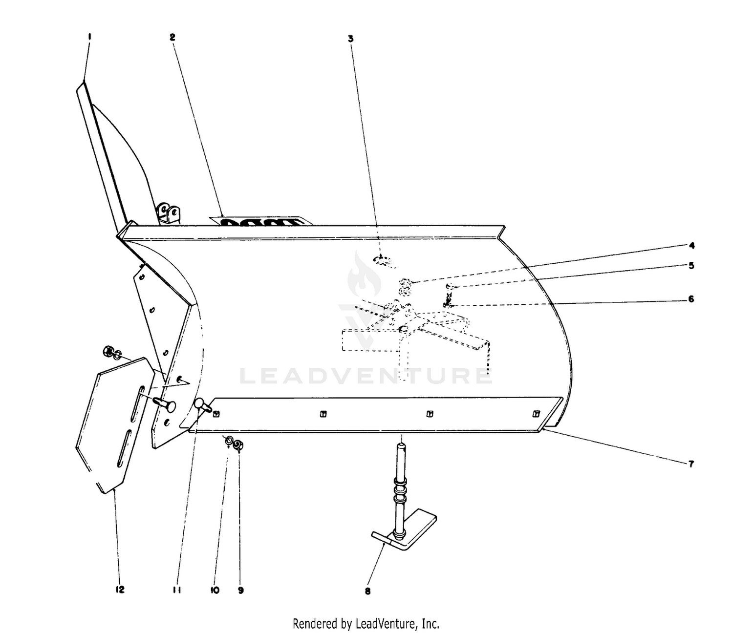 V-Plow Model No. 30750 (optional)