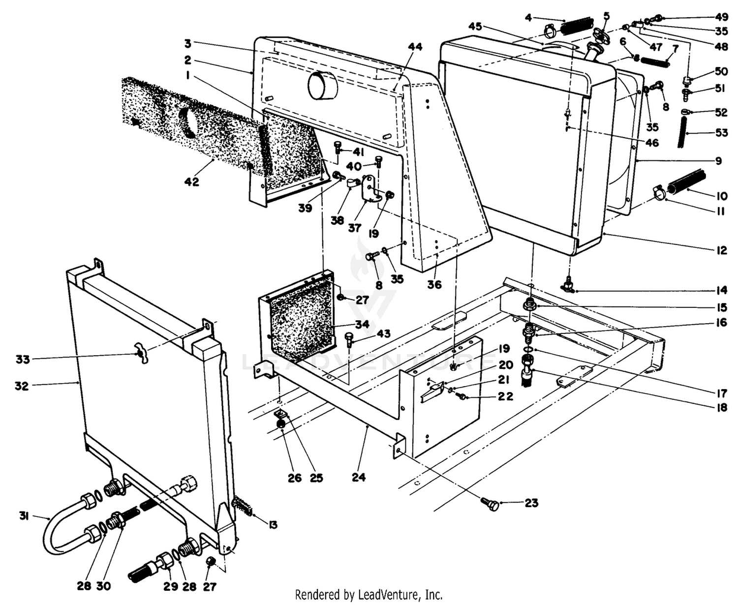 Radiator  Oil Cooler Assembly