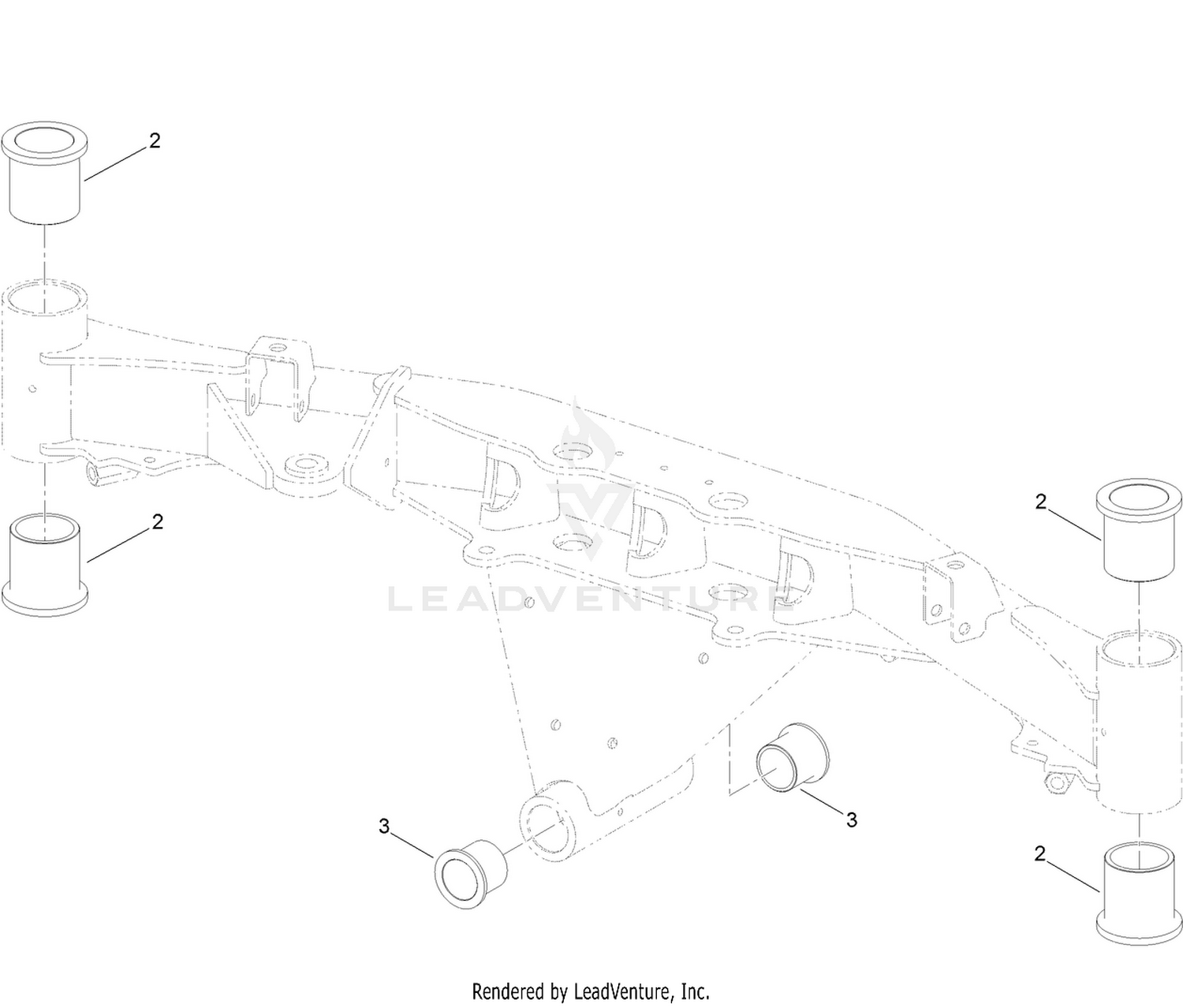 Front Axle Assembly No. 125-2825