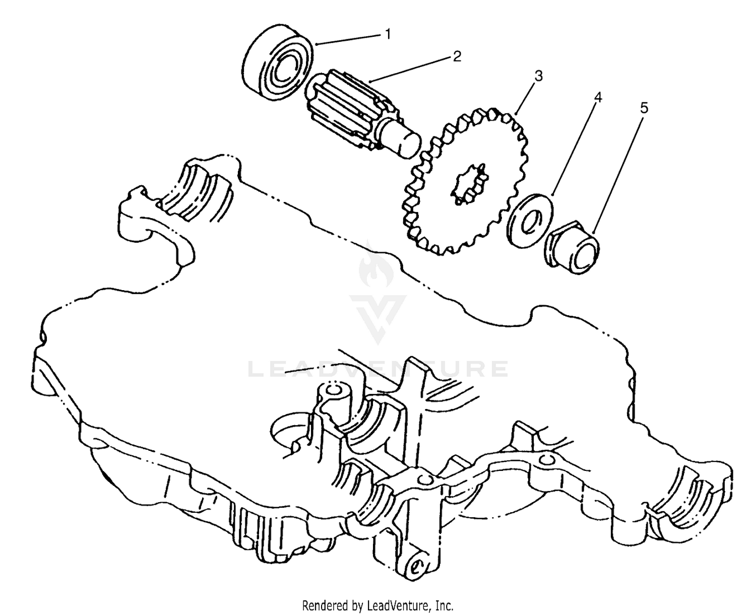 Final Pinion Tuff Torq Transmission K61 (toro)