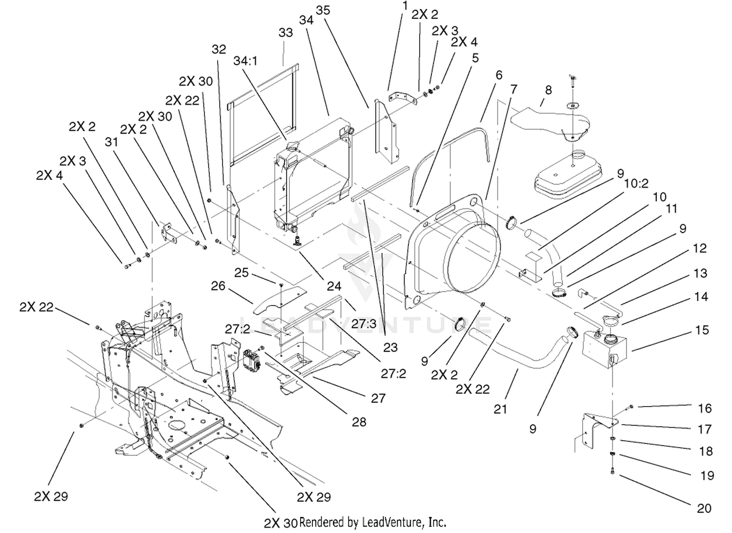 Liquid Cooled Gas Engine Assembly (cont.)