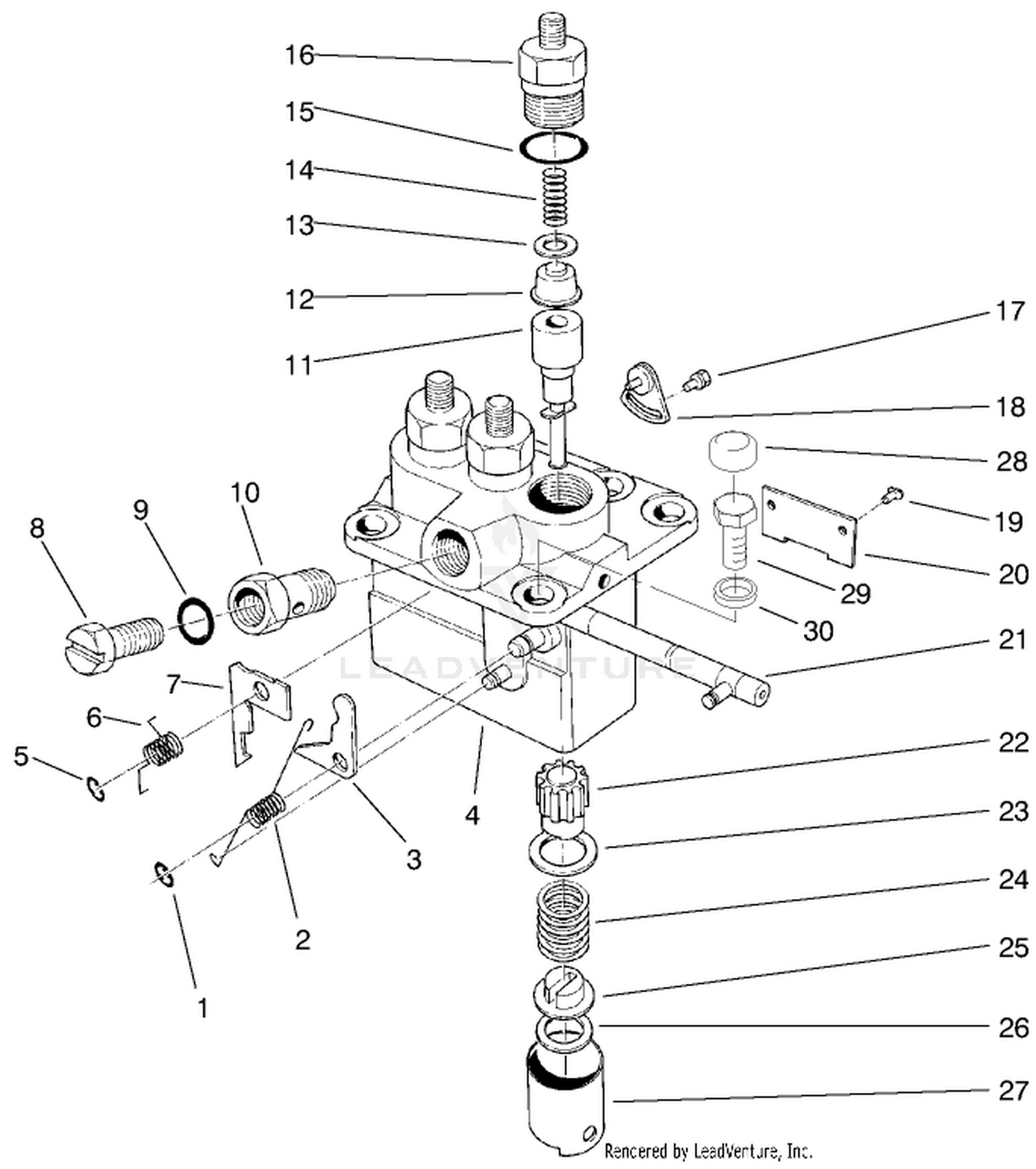 Fuel Injection Pump Assembly (cont.) (used On Serial No. 60152  Up))