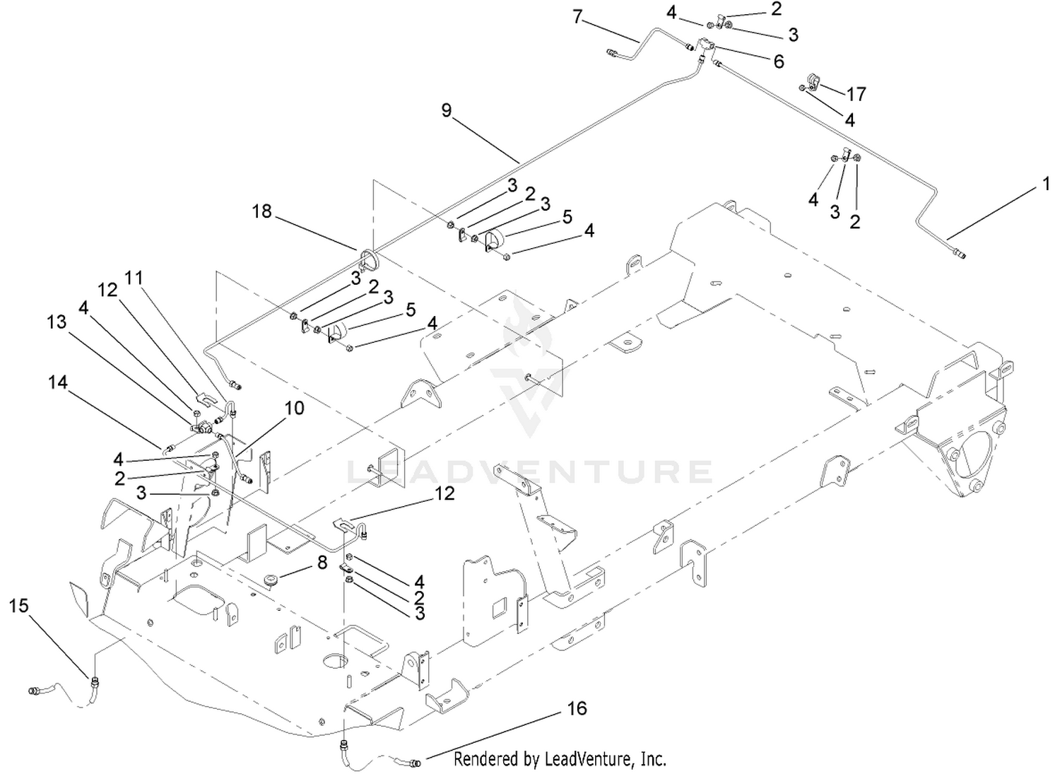 Hydraulic Brake Line Assembly
