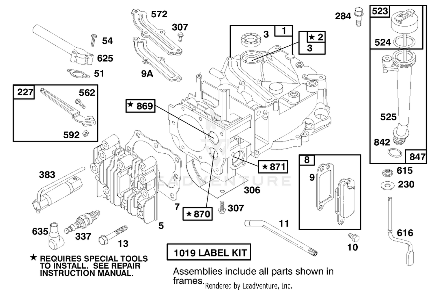 Engine Briggs  Stratton Model 12h802-0658-01