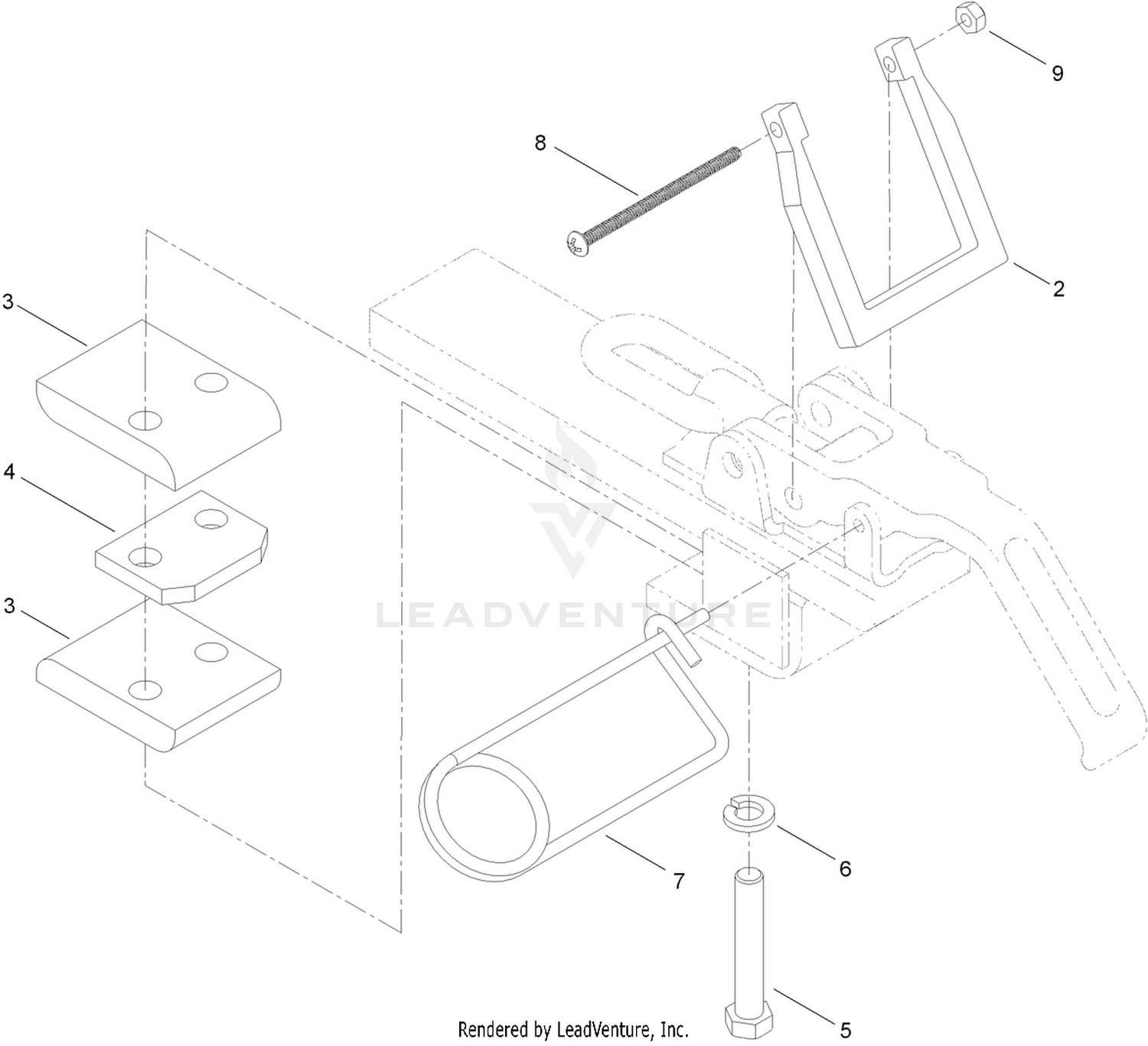 Attachment Clamp Assembly No. T36015800