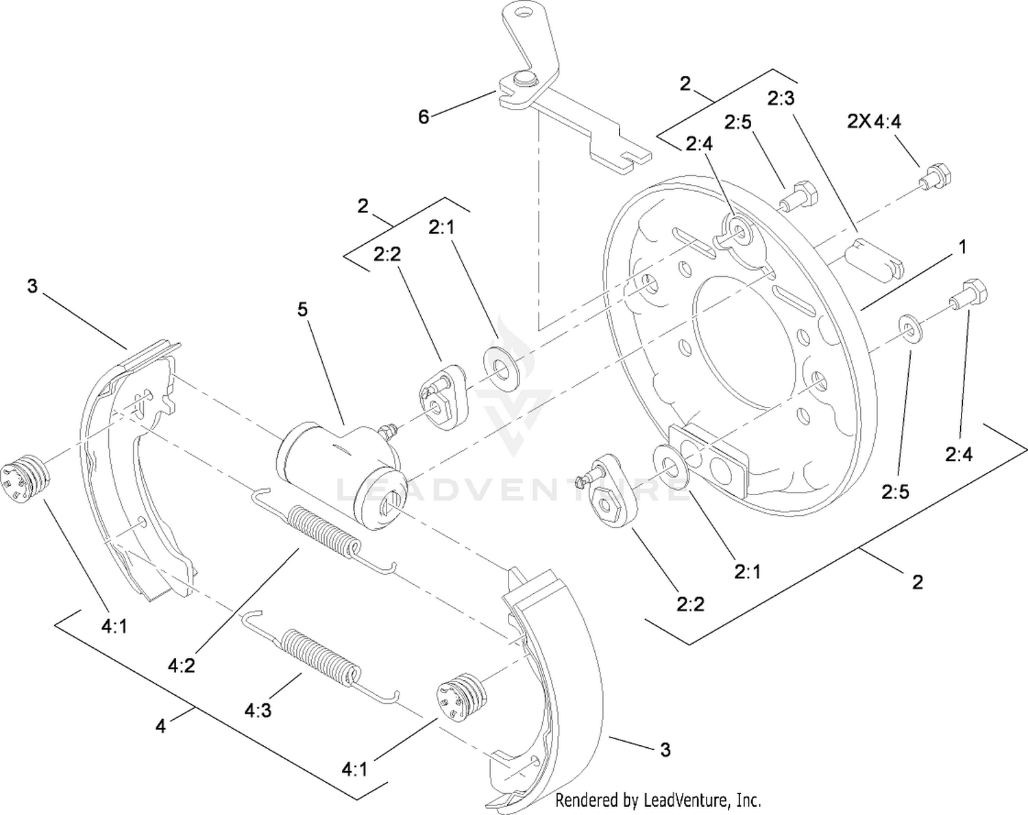 RH Rear Brake Assembly No. 114-8331