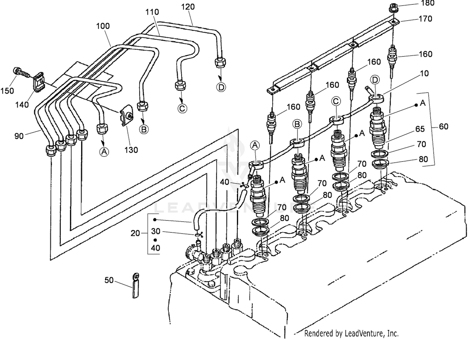 Nozzle Holder and Glow Plug Assembly