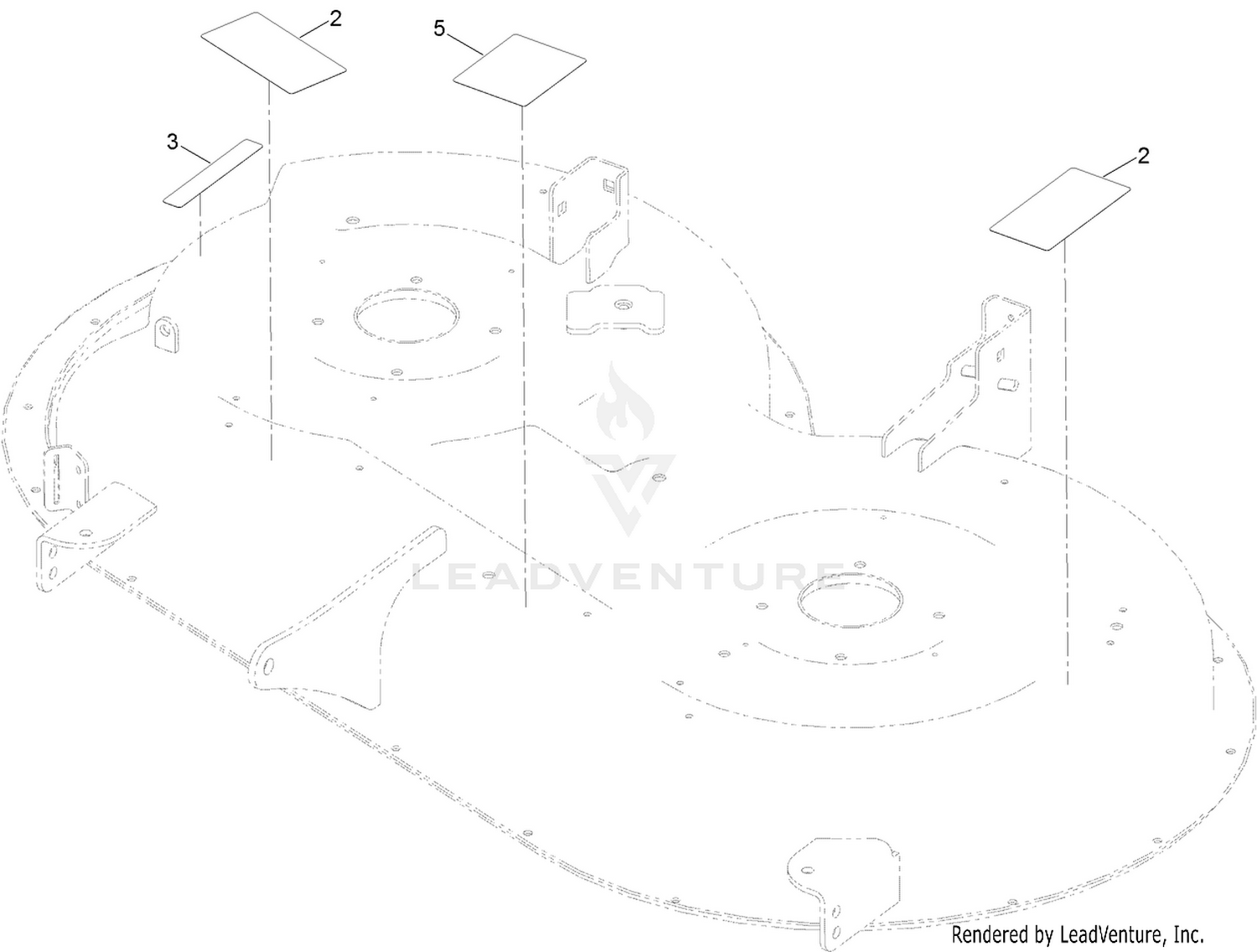 42 Inch Deck and Decal Assembly  No. 137-7041
