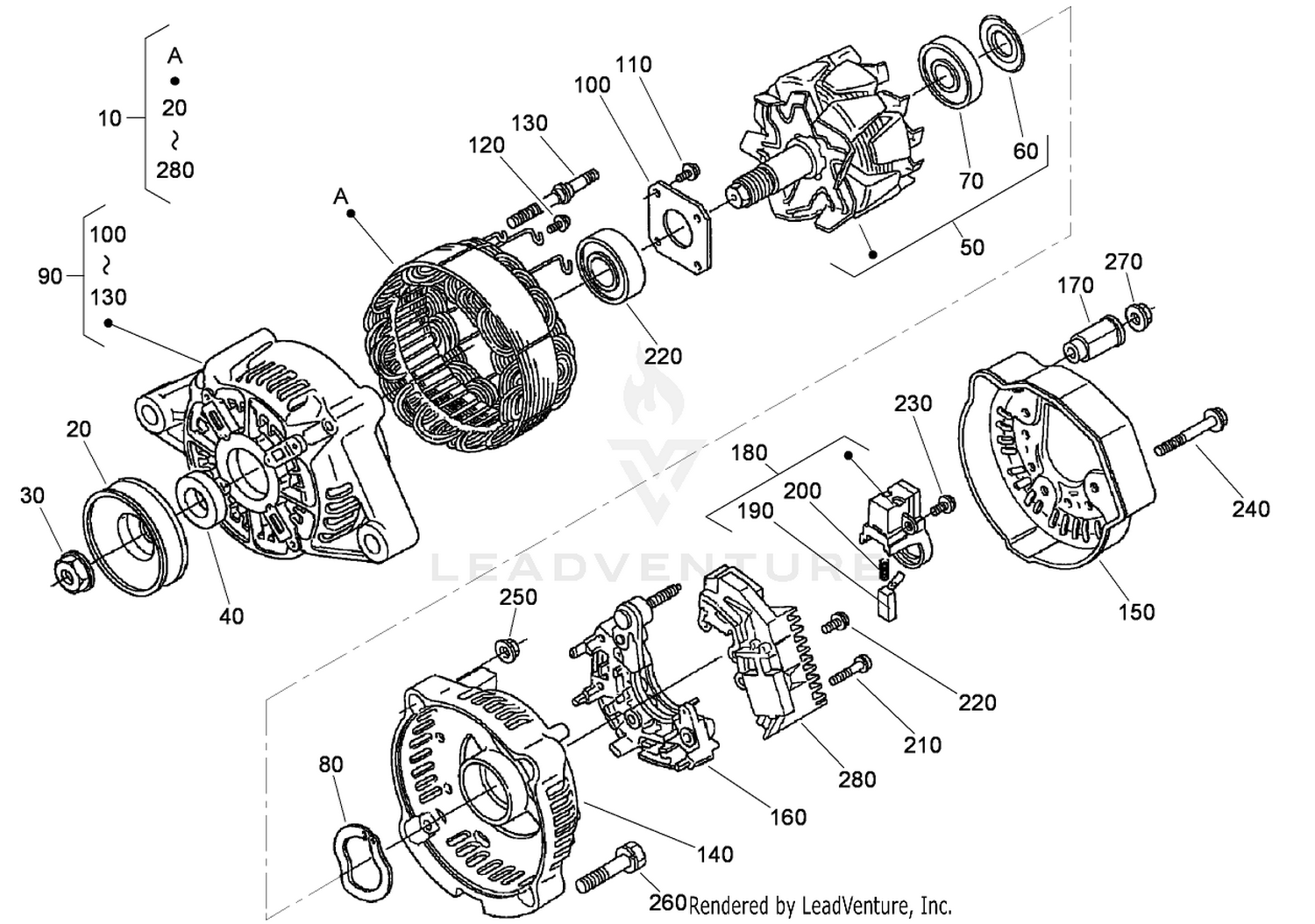 Alternator Component Assembly