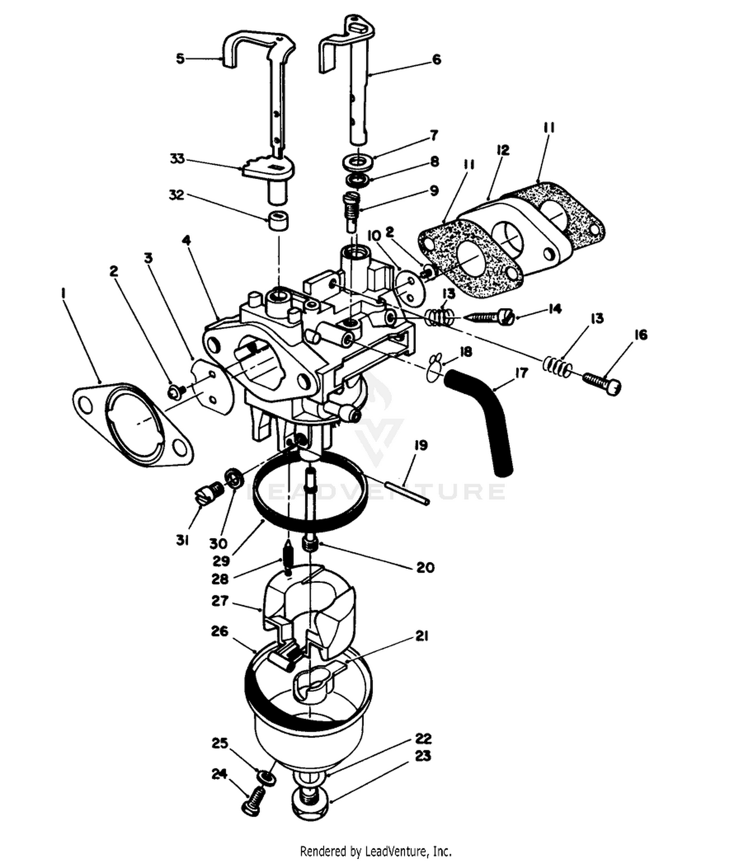 Carburetor Assembly (engine No. Vmm1-2)