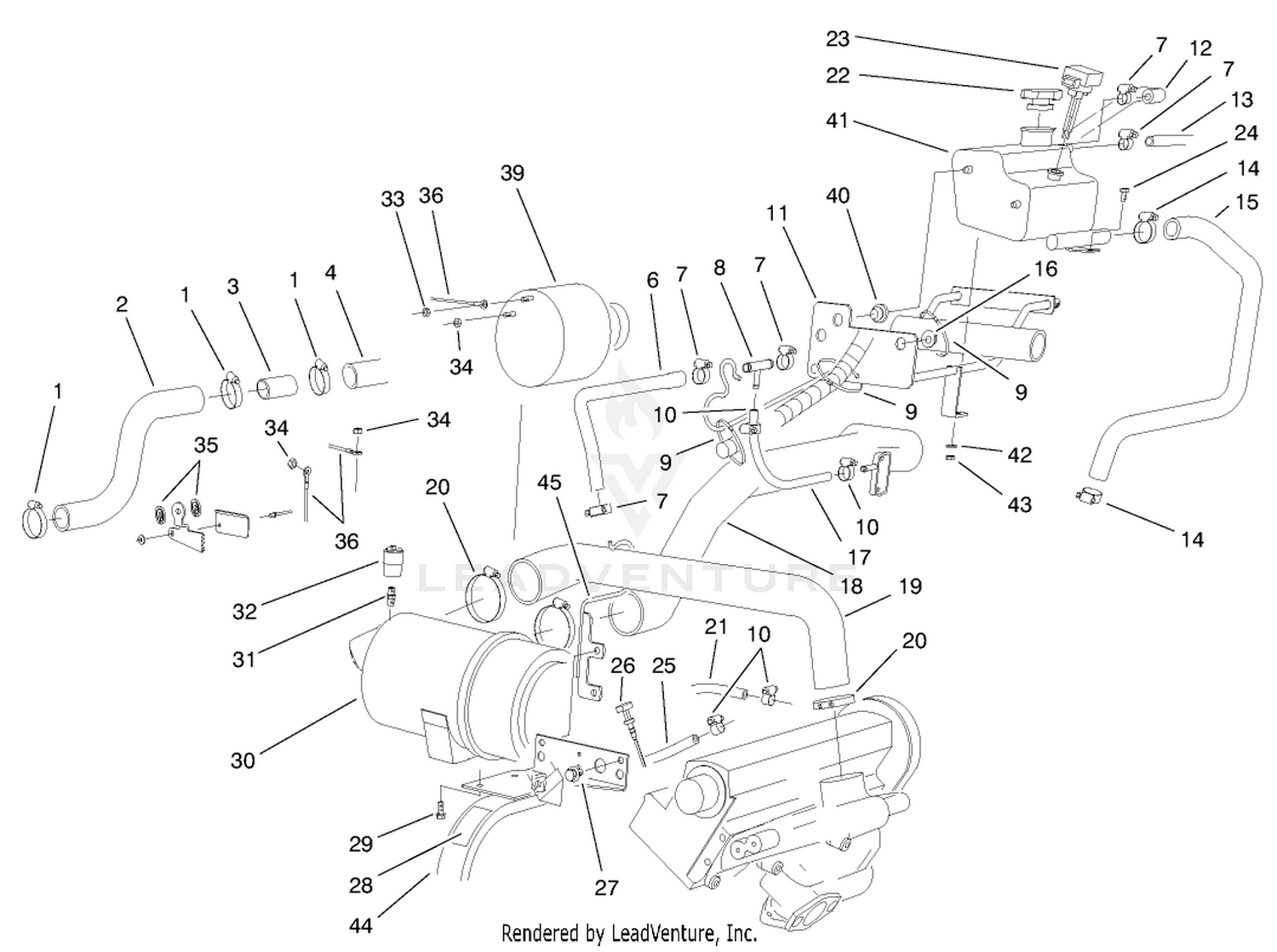 Engine Plumbing Assembly