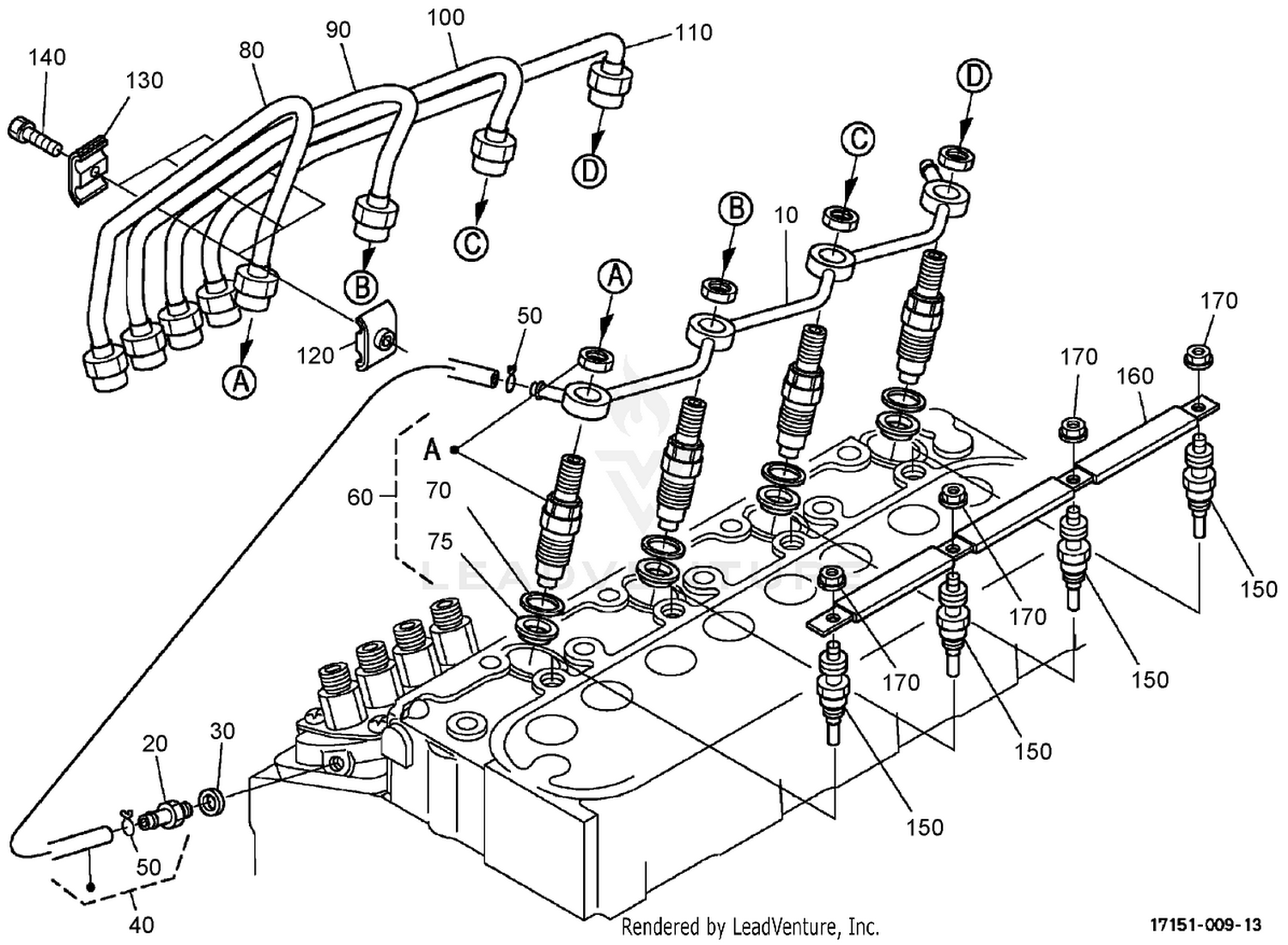 Nozzle Holder and Glow Plug Assembly
