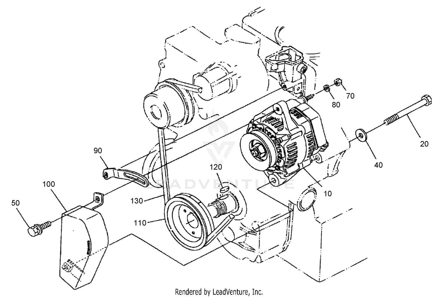 Alternator and Pulley Assembly