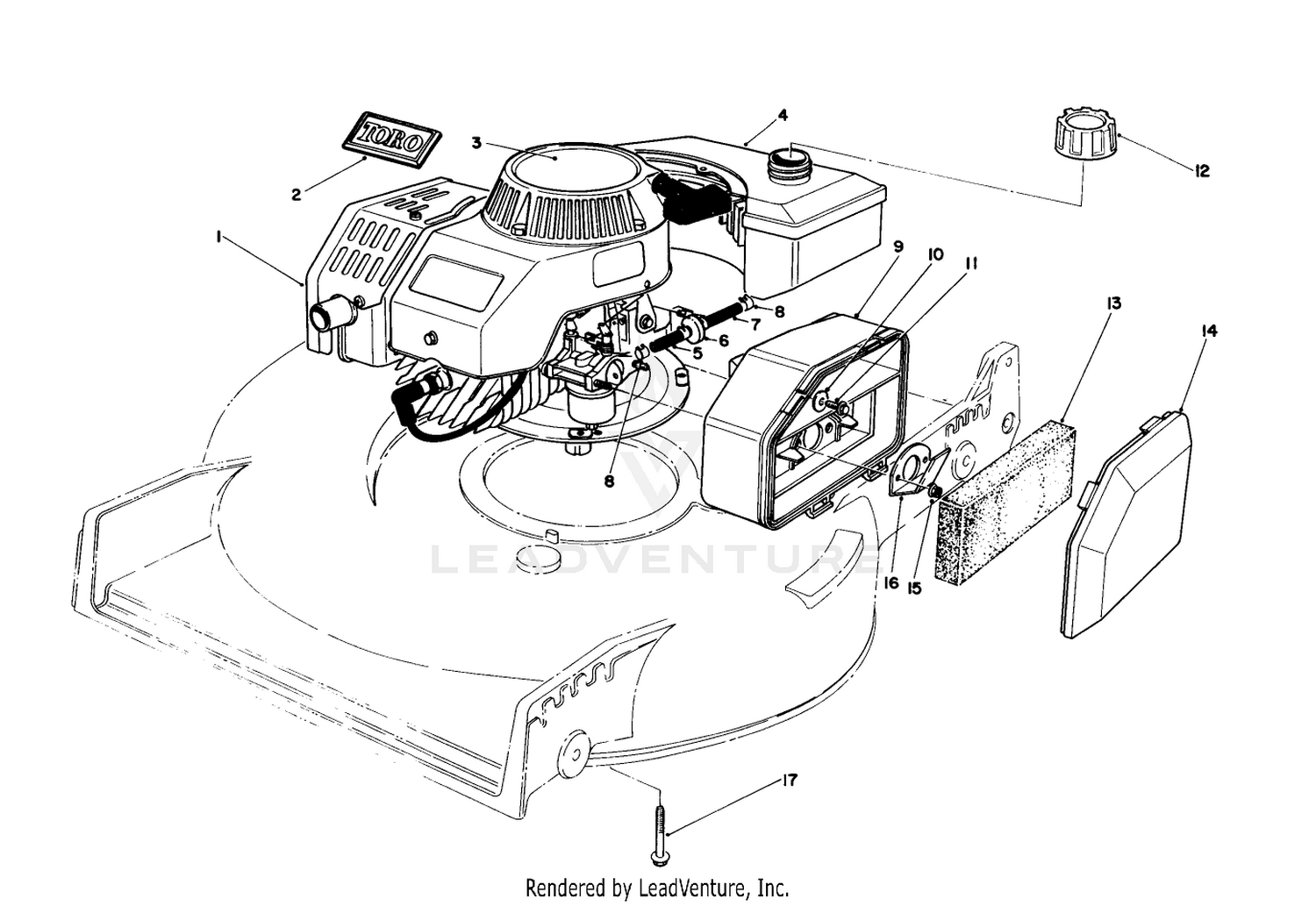 Engine Assembly (model No. 47pg6)(used On Units With Serial No. 7002012  Up)