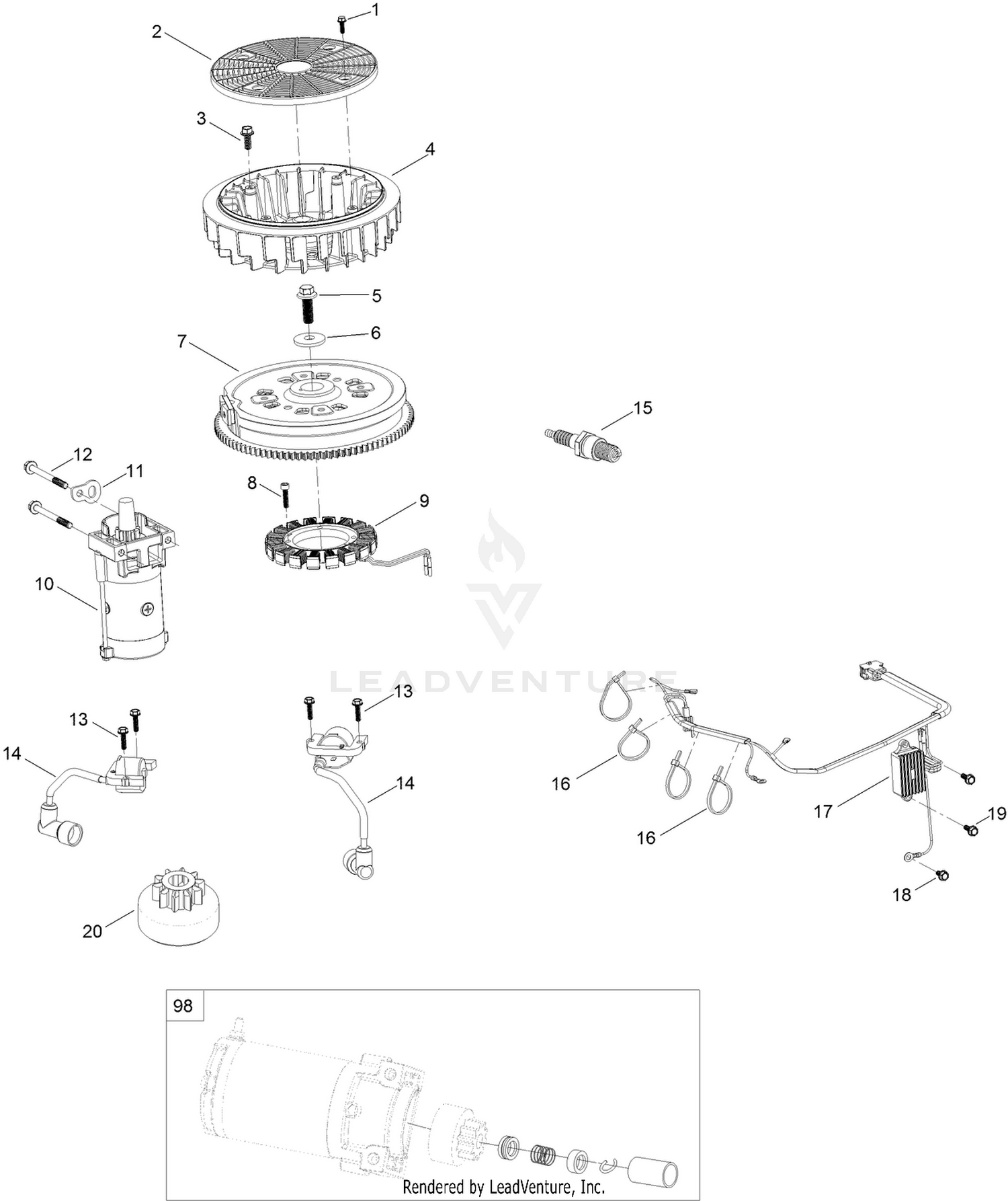 Ignition and Electrical Assembly