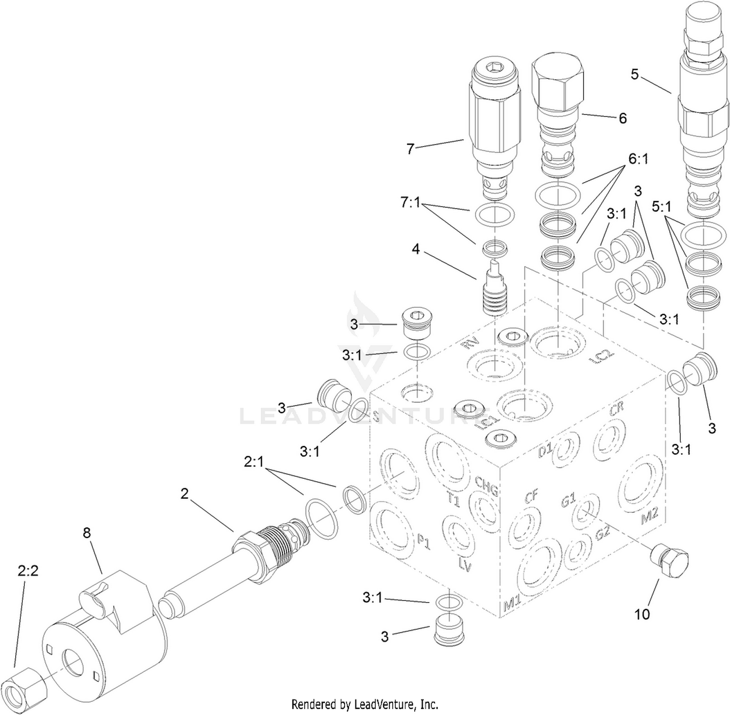 Hydraulic Manifold Assembly No. 121-3570