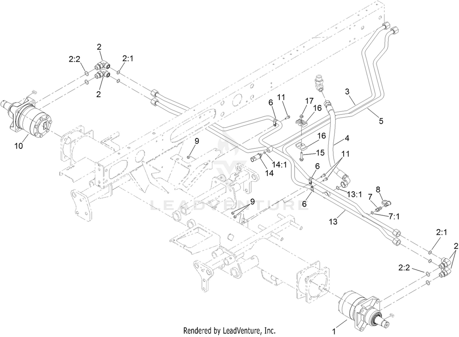 Traction Hydraulic Circuit Assembly