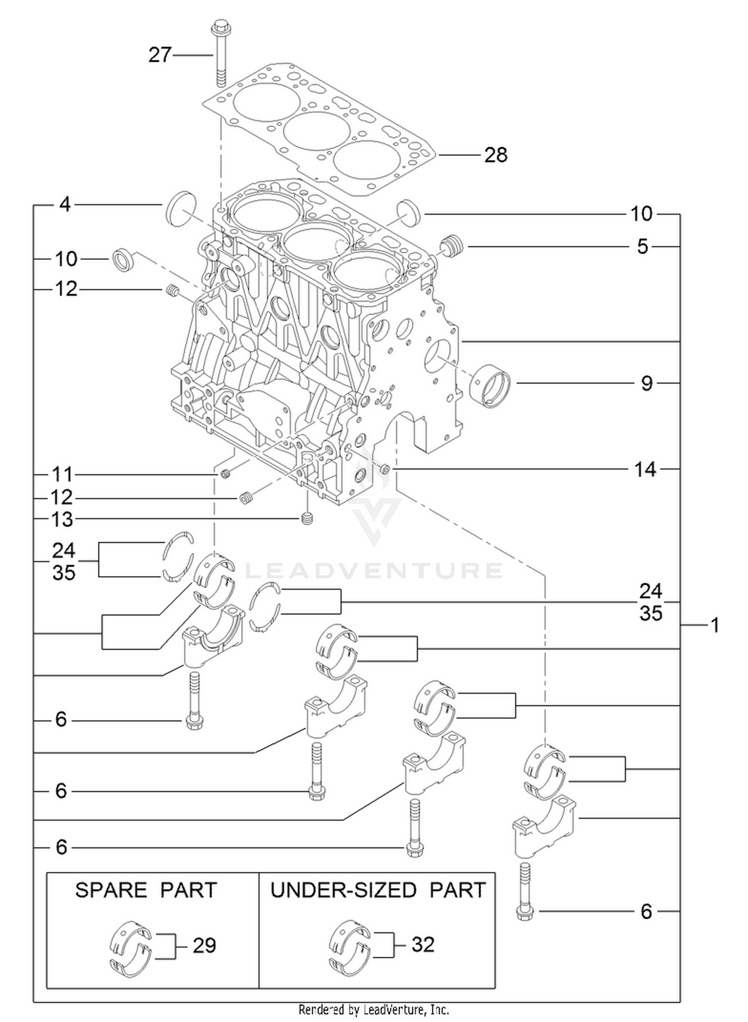 Cylinder Block Assembly