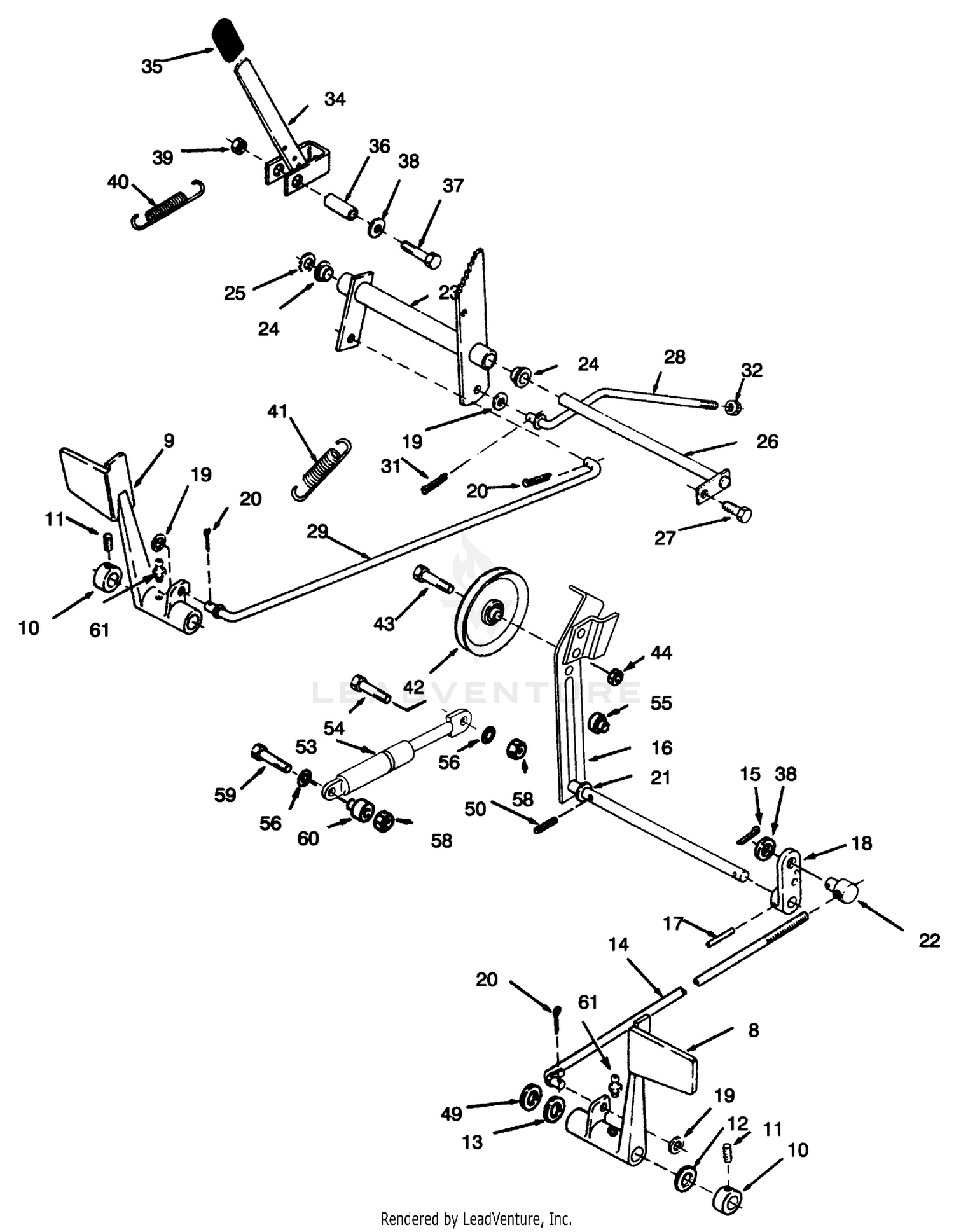 Clutch, Brake And Speed Control Linkage
