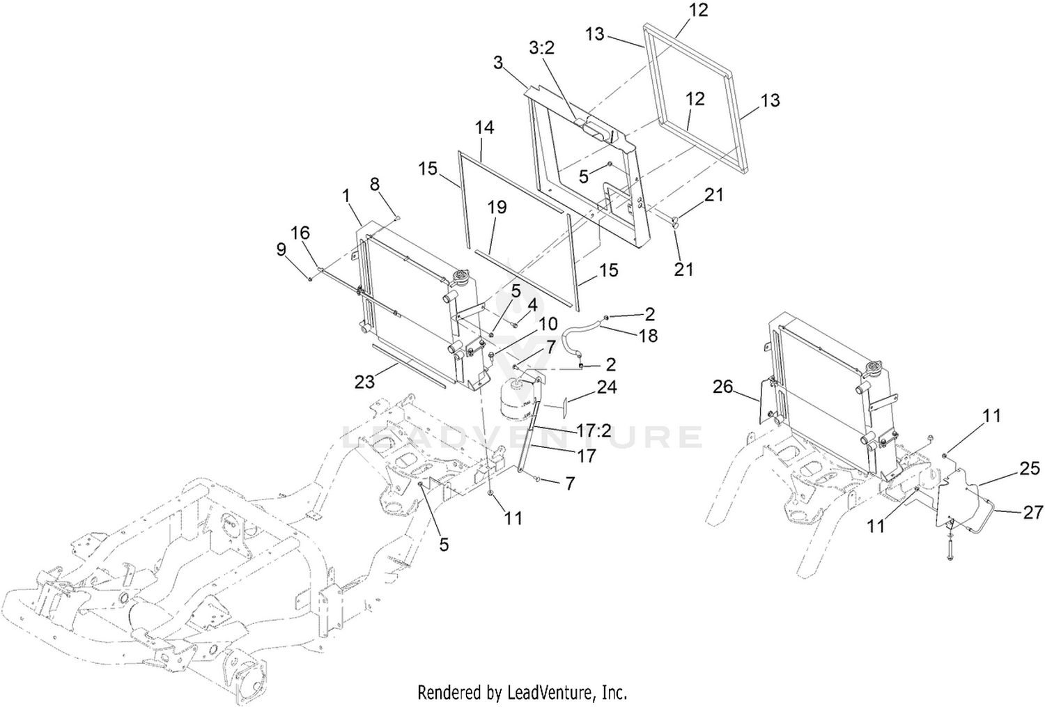 Radiator and Cooler Assembly