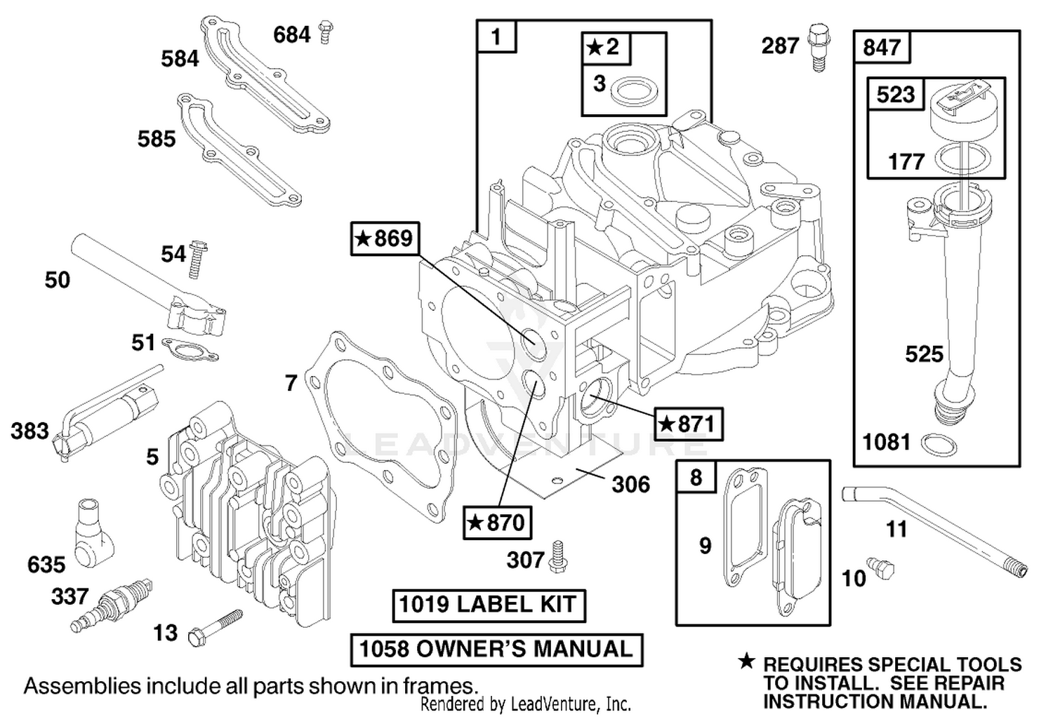 Engine Briggs  Stratton Model 12h802-1767-E1