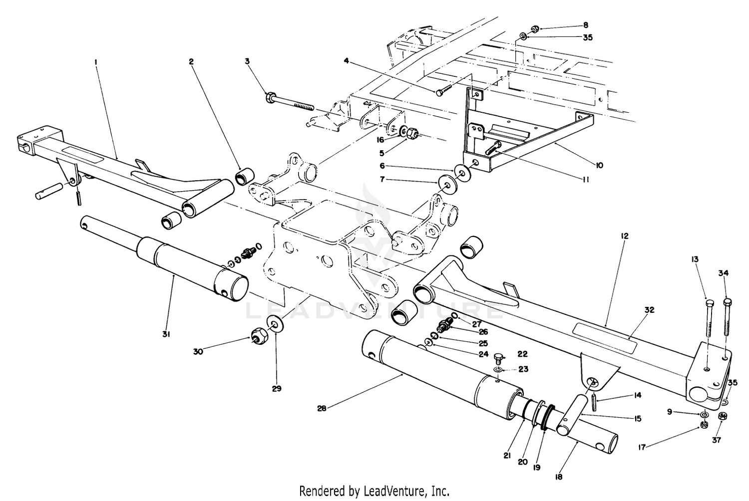 No. 2  3 Lift Arms Assembly