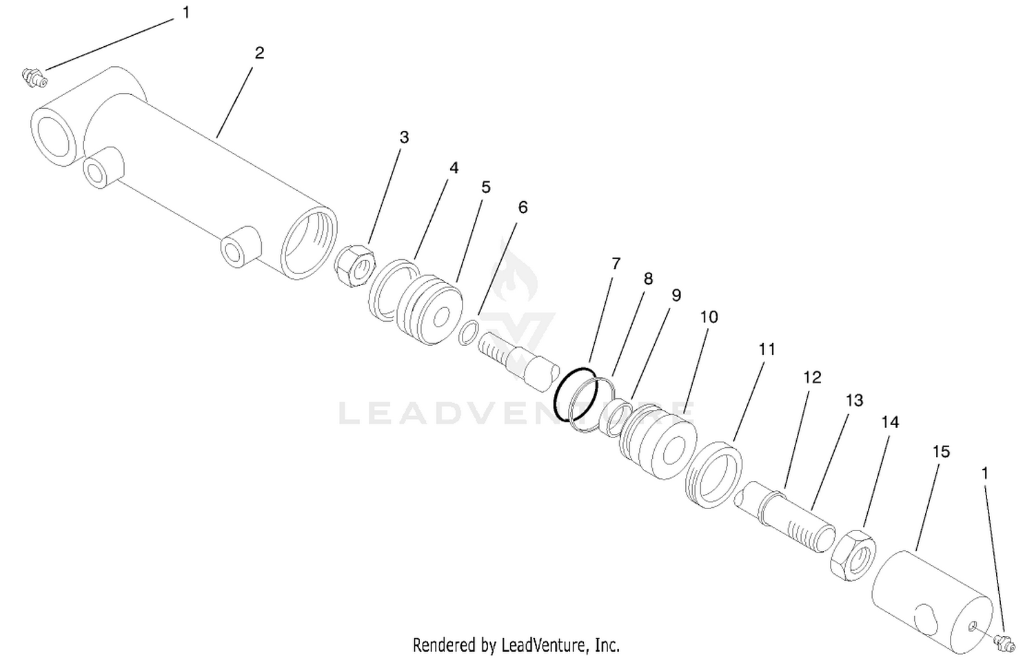 Hydraulic Cylinder Assembly No. 95-8978