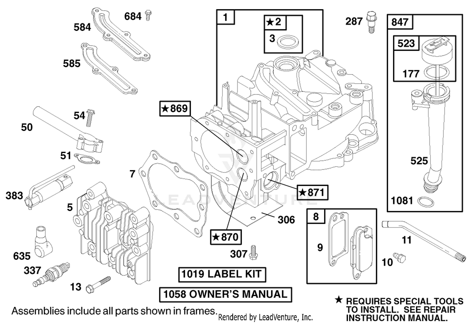 Engine Briggs  Stratton Model 12h802-1767-E1