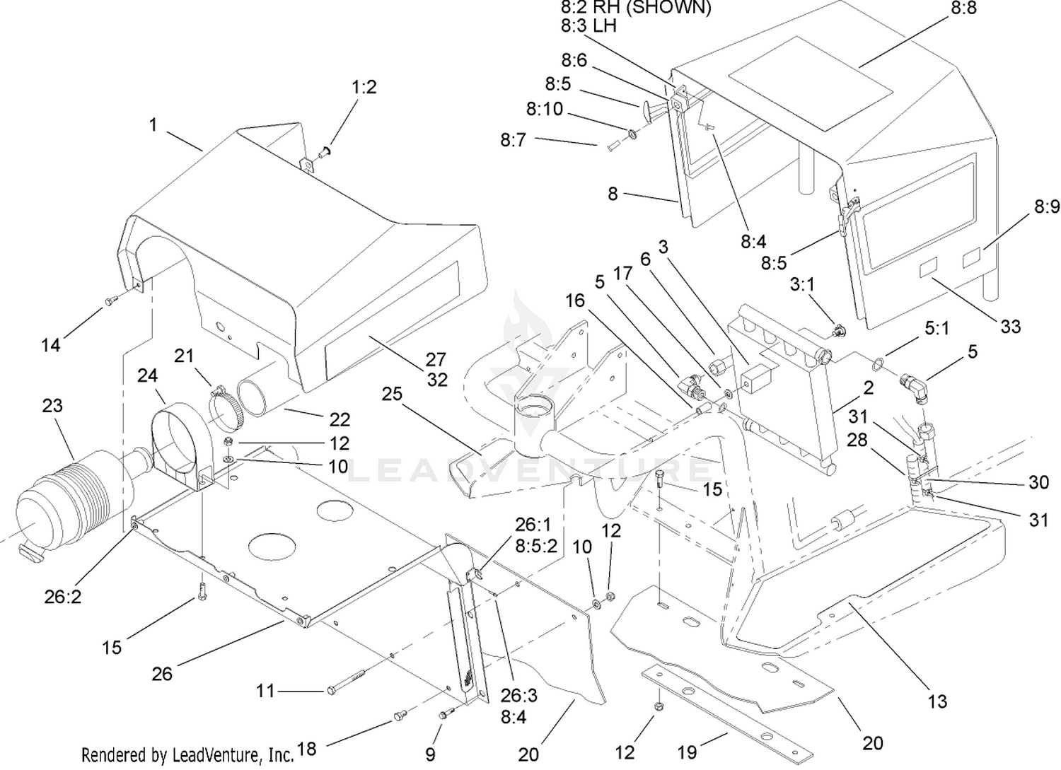 Shroud and Oil Cooler Assembly