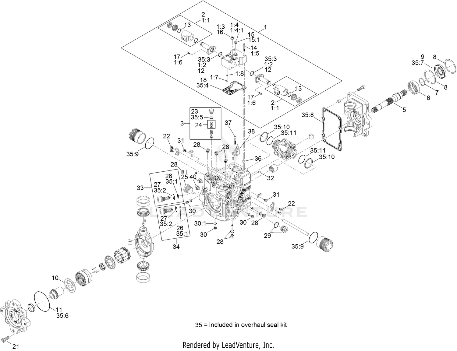 Hydraulic Pump Assembly No. 136-2940