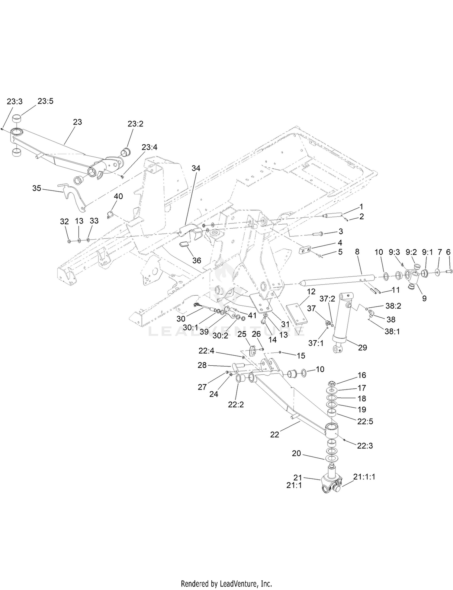 Wing Lift Arm Assembly