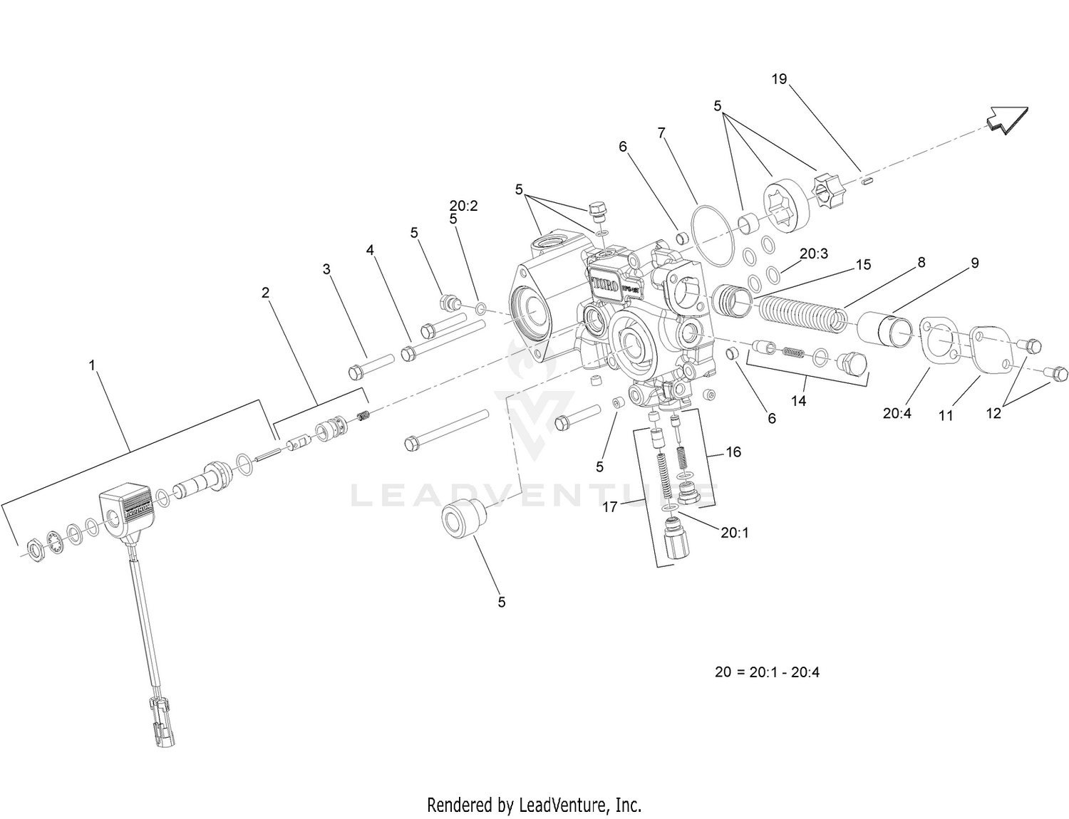 Charge Pump Housing Assembly  Transmission Assembly No. 131-5510
