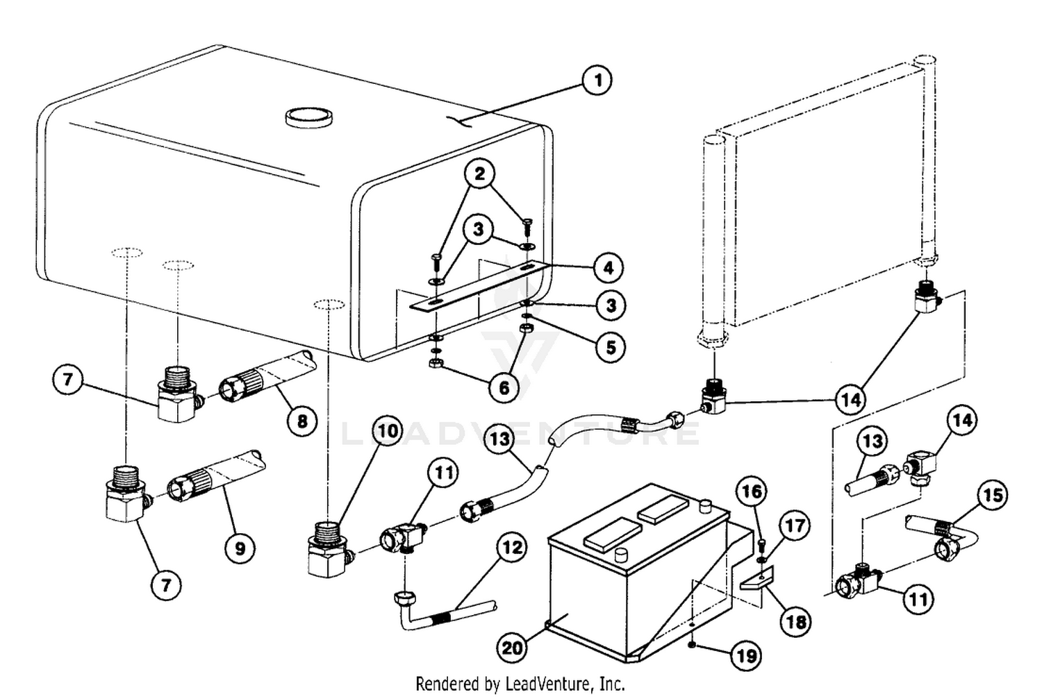 HYDRAULIC TANK/HOSES
