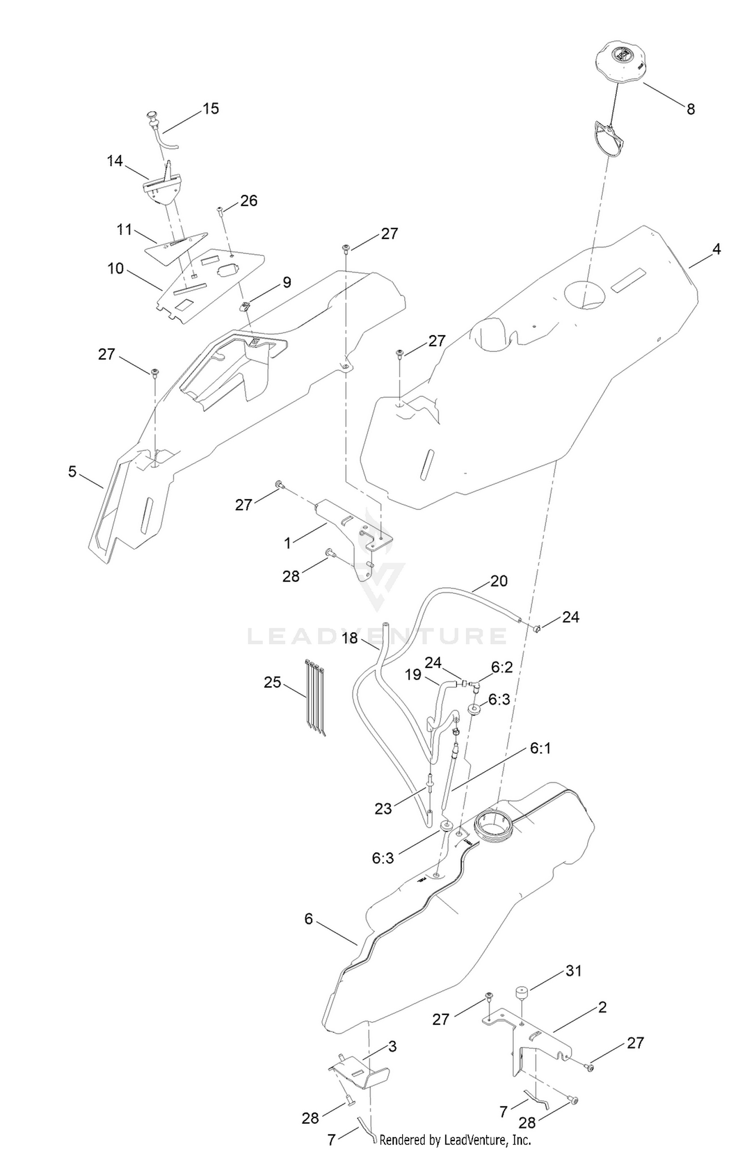 Body Styling and Fuel Pod Assembly