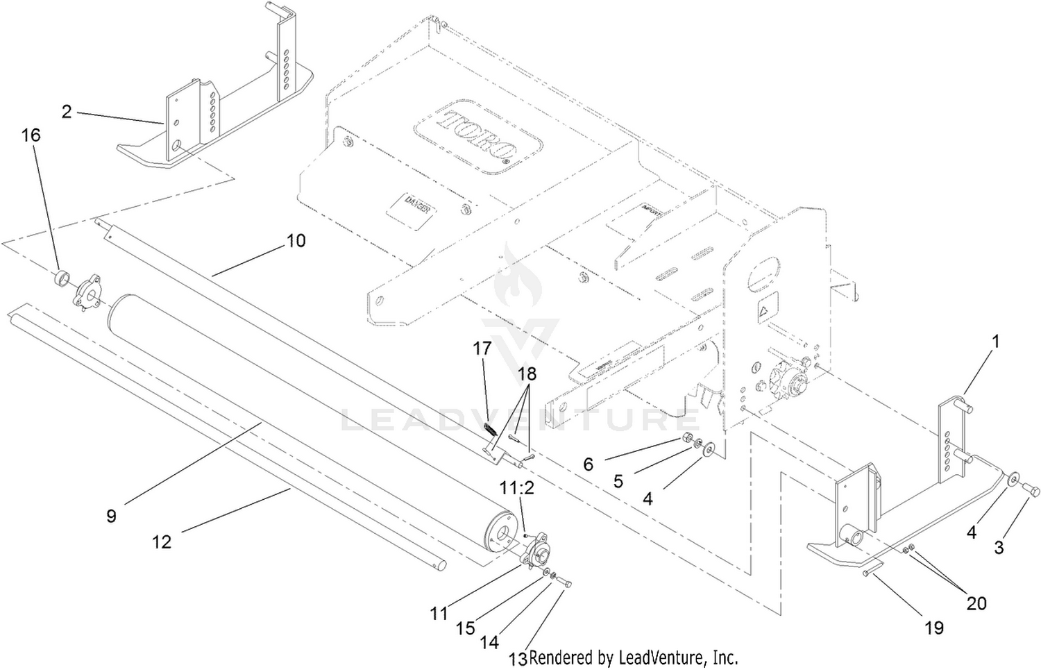 Roller and Scraper Assembly