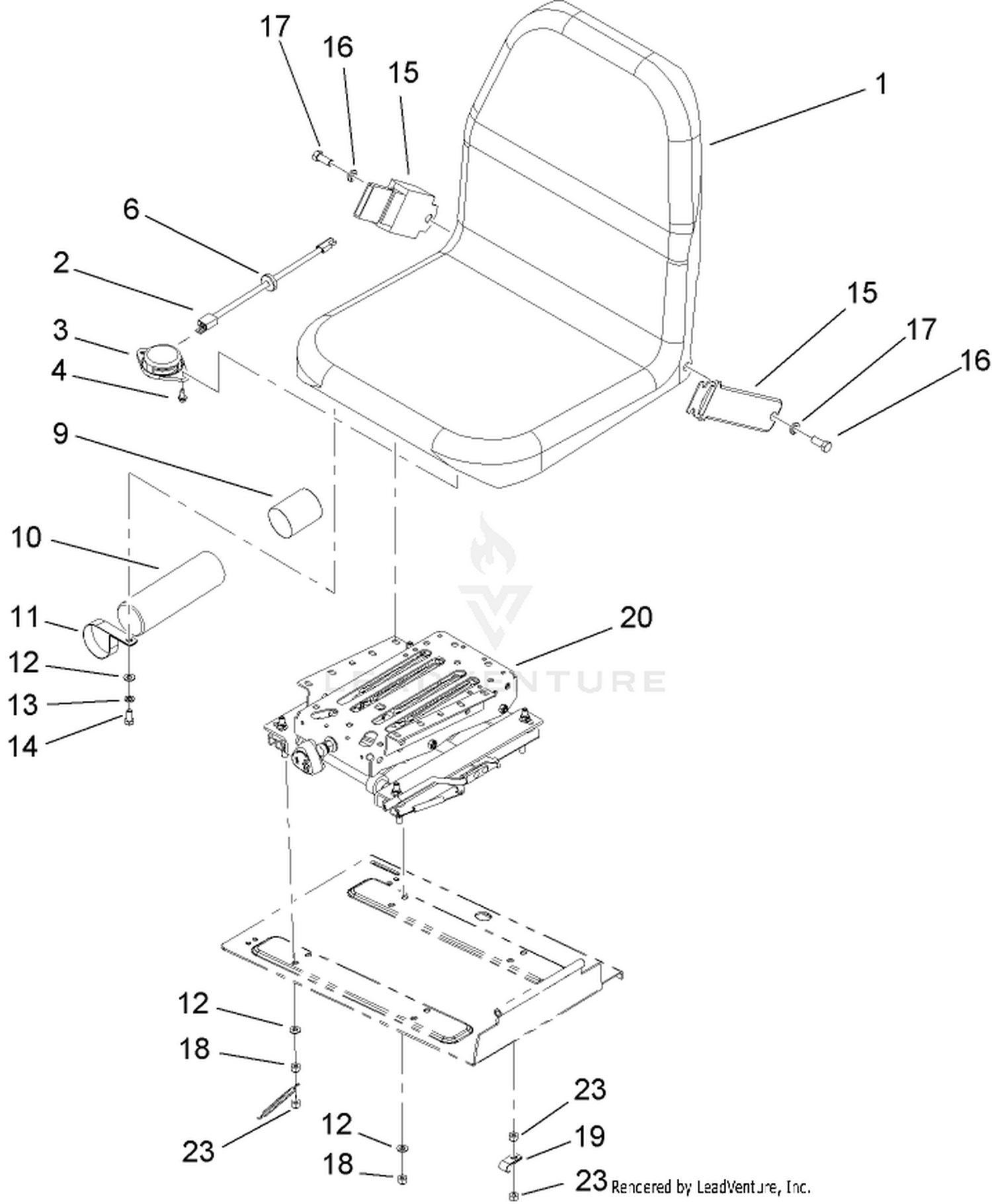 Seat and Suspension Assembly
