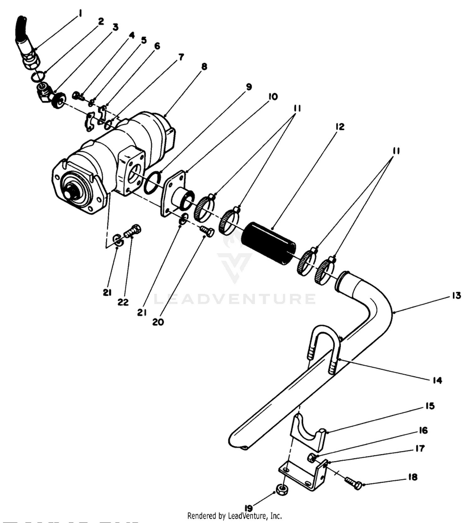 Hydraulic Pump Installation Assembly