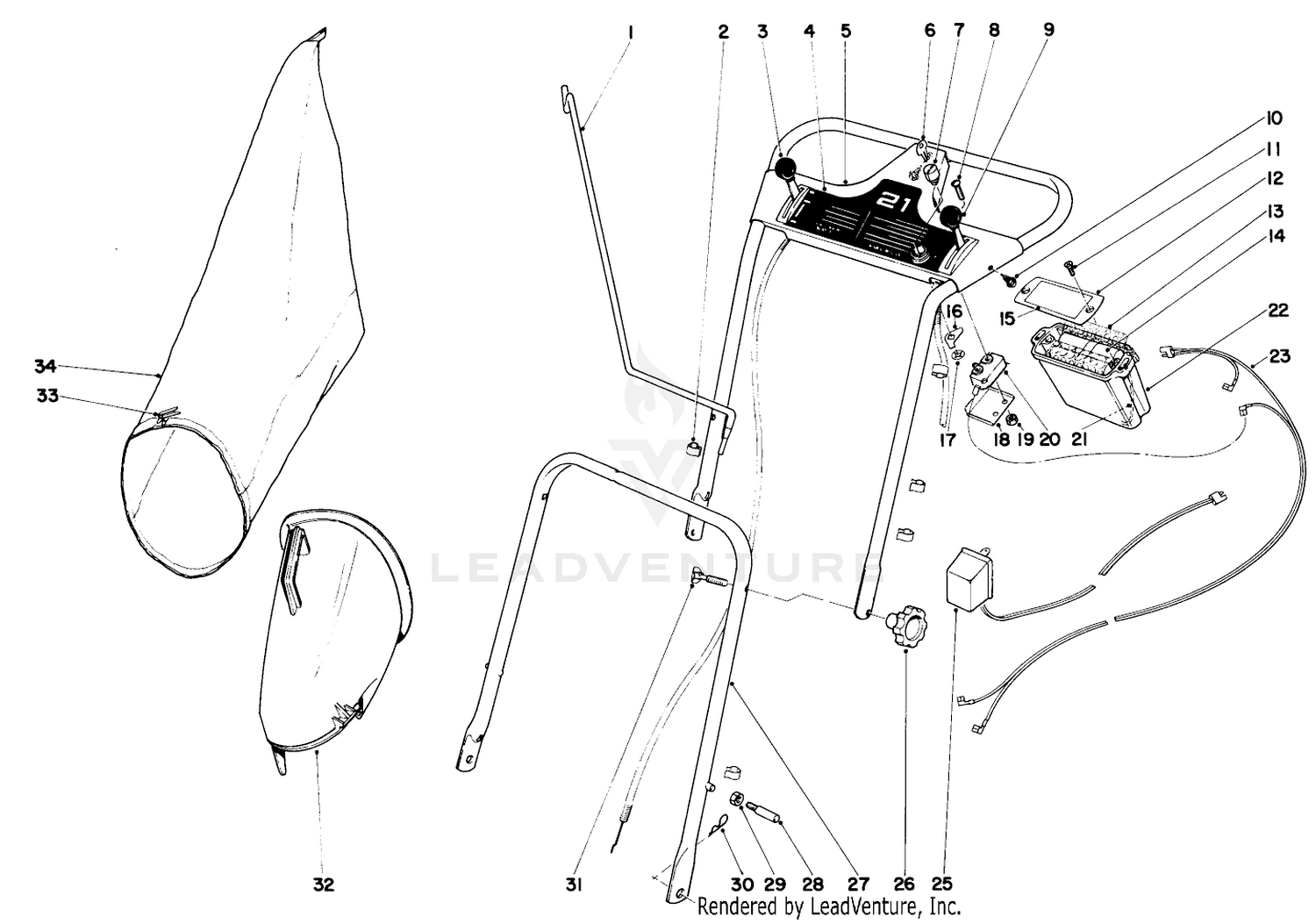 Handle Assembly Model No. 21172