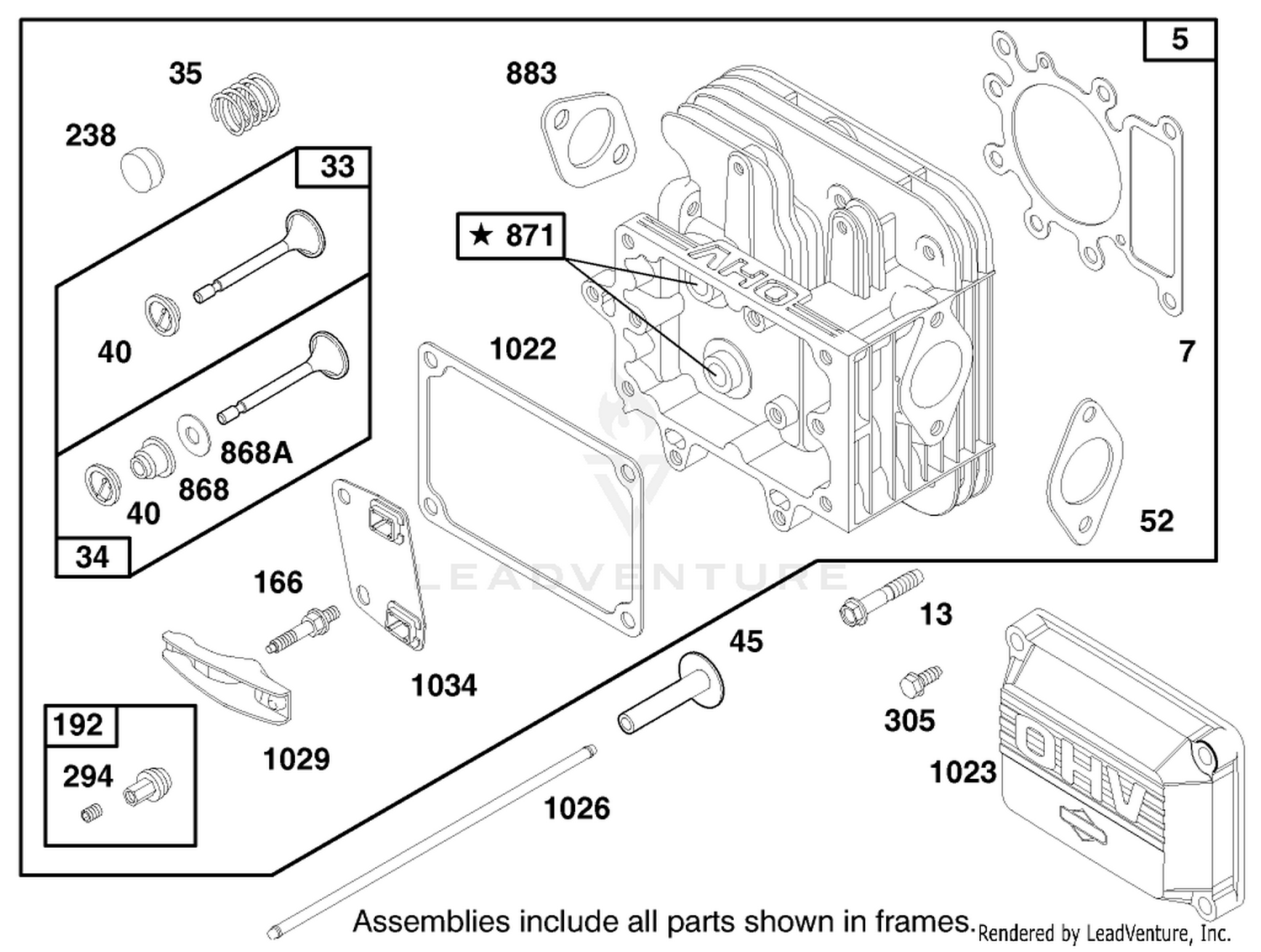 Engine Briggs  Stratton Model 28n777-0174-01 2