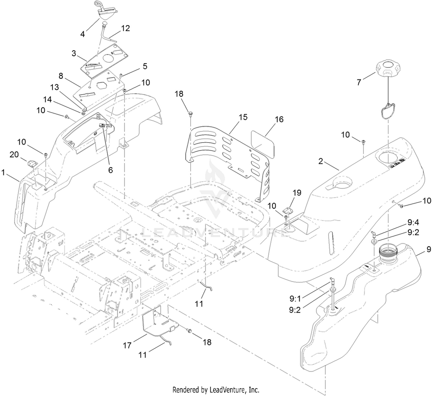 Body Styling and Fuel Pod Assembly