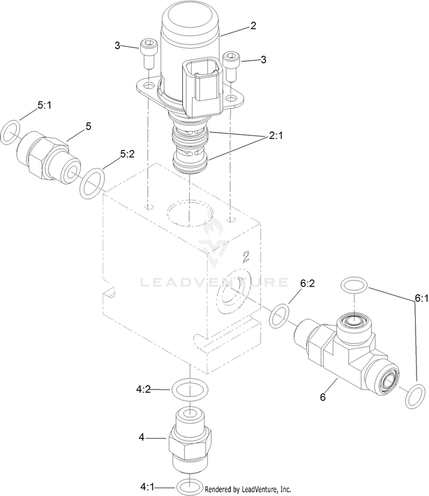 3 Way Valve Manifold Assembly No. 121-3077